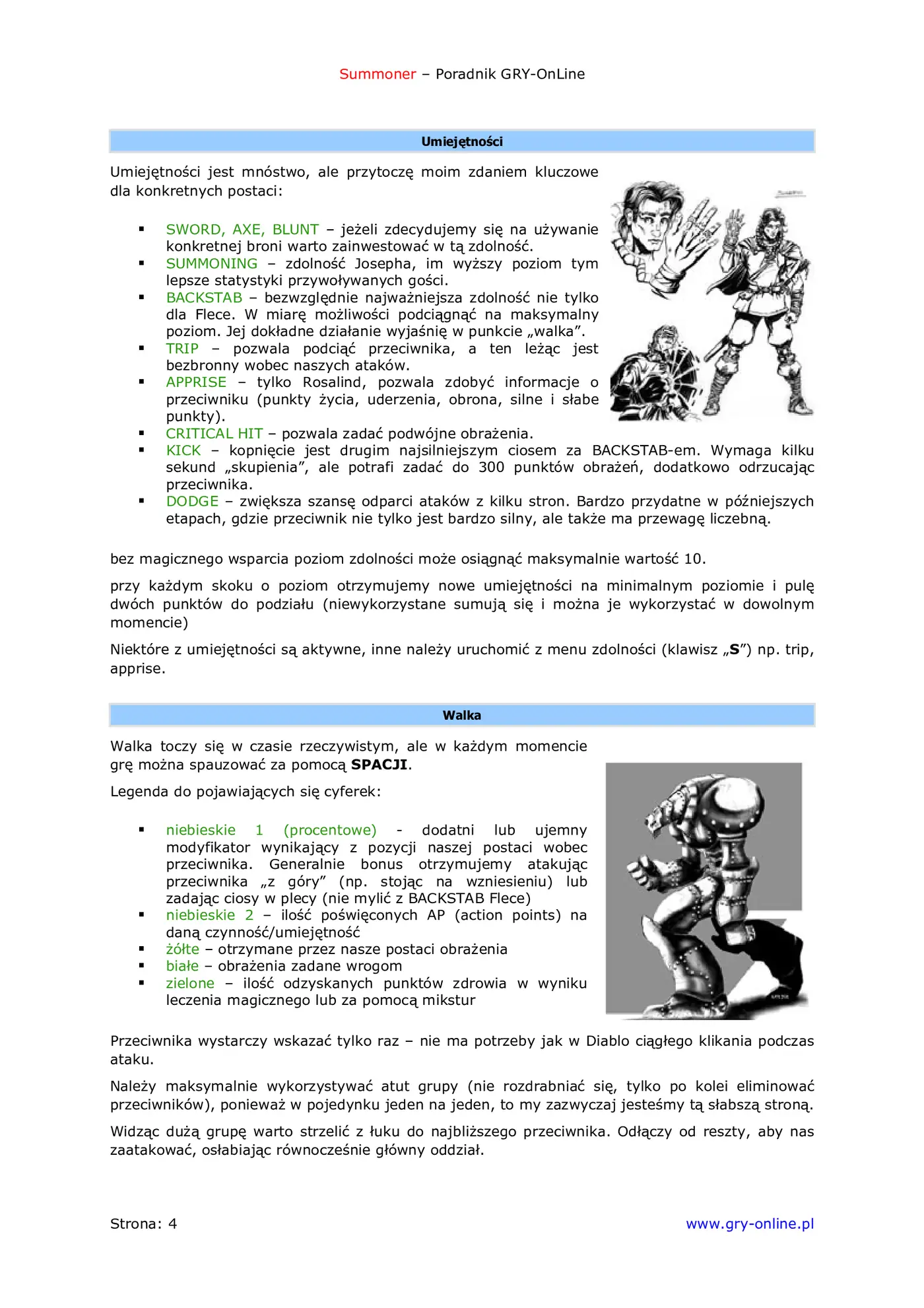 Fragment „Summoner - poradnik do gry” — strona 5 z 8