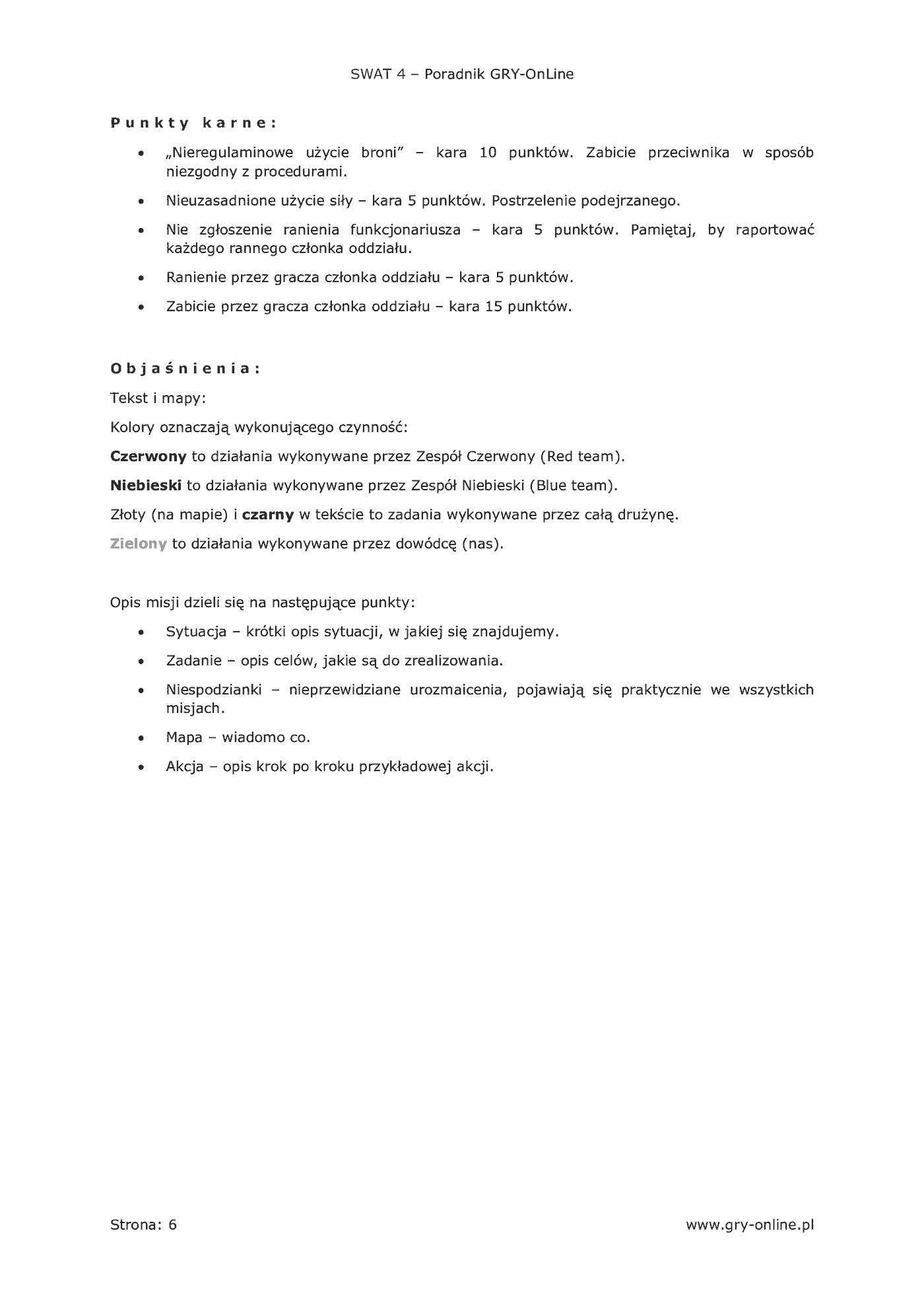 Fragment „SWAT 4 - poradnik do gry” — strona 7 z 8