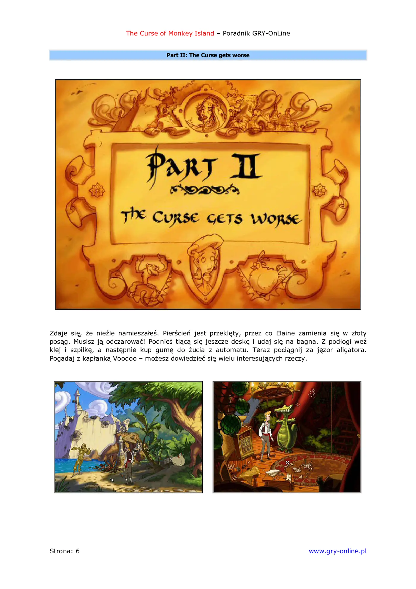 Fragment „The Curse of Monkey Island - poradnik do gry” — strona 7 z 8