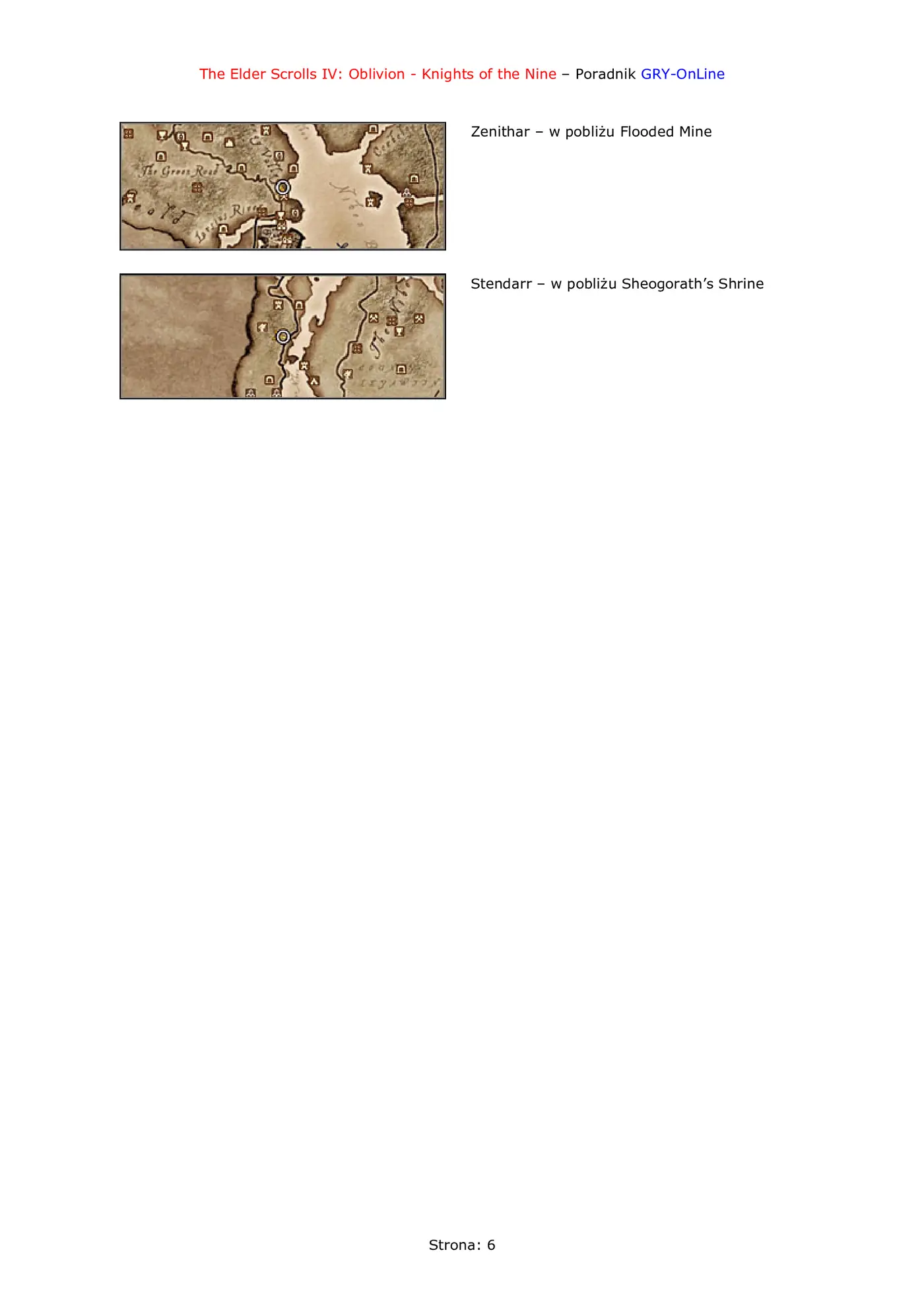 Fragment „The Elder Scrolls IV: Knights of the Nine - poradnik do gry” — strona 7 z 8