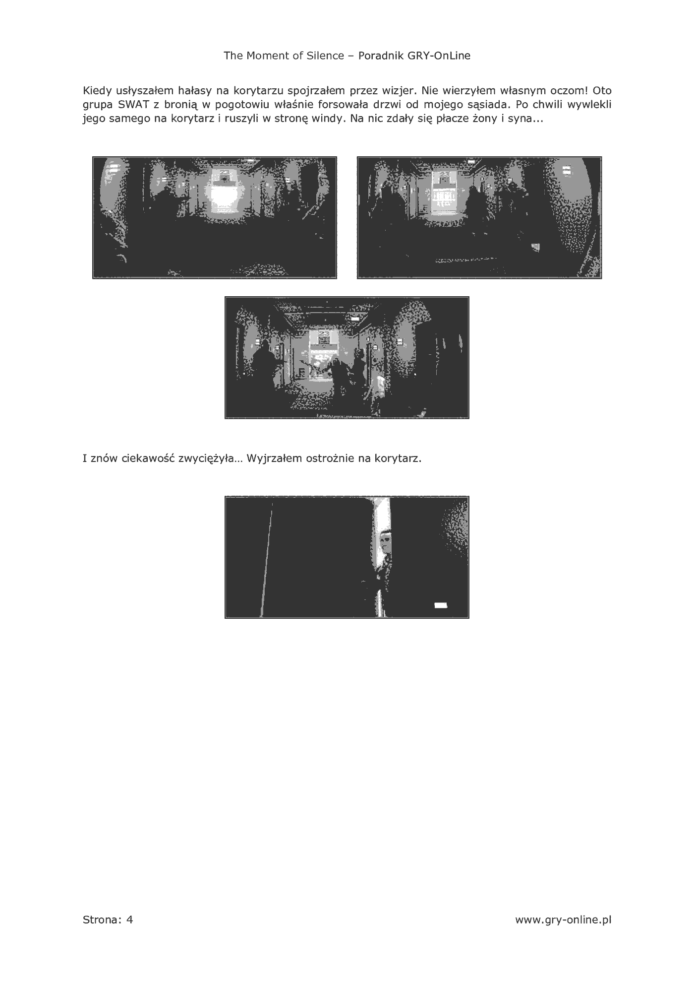 Fragment „The Moment of Silence - poradnik do gry” — strona 5 z 8