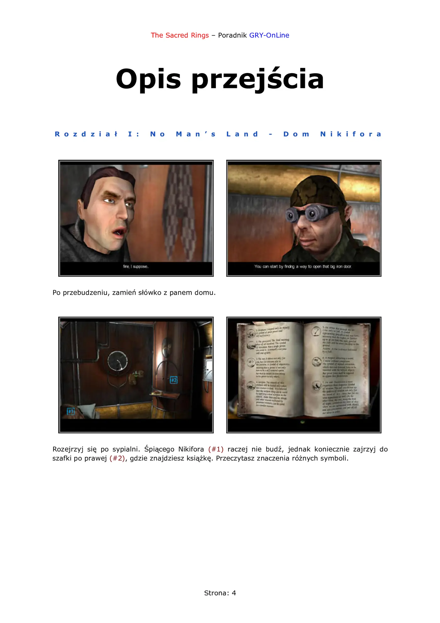 Fragment „The Sacred Rings - poradnik do gry” — strona 5 z 8