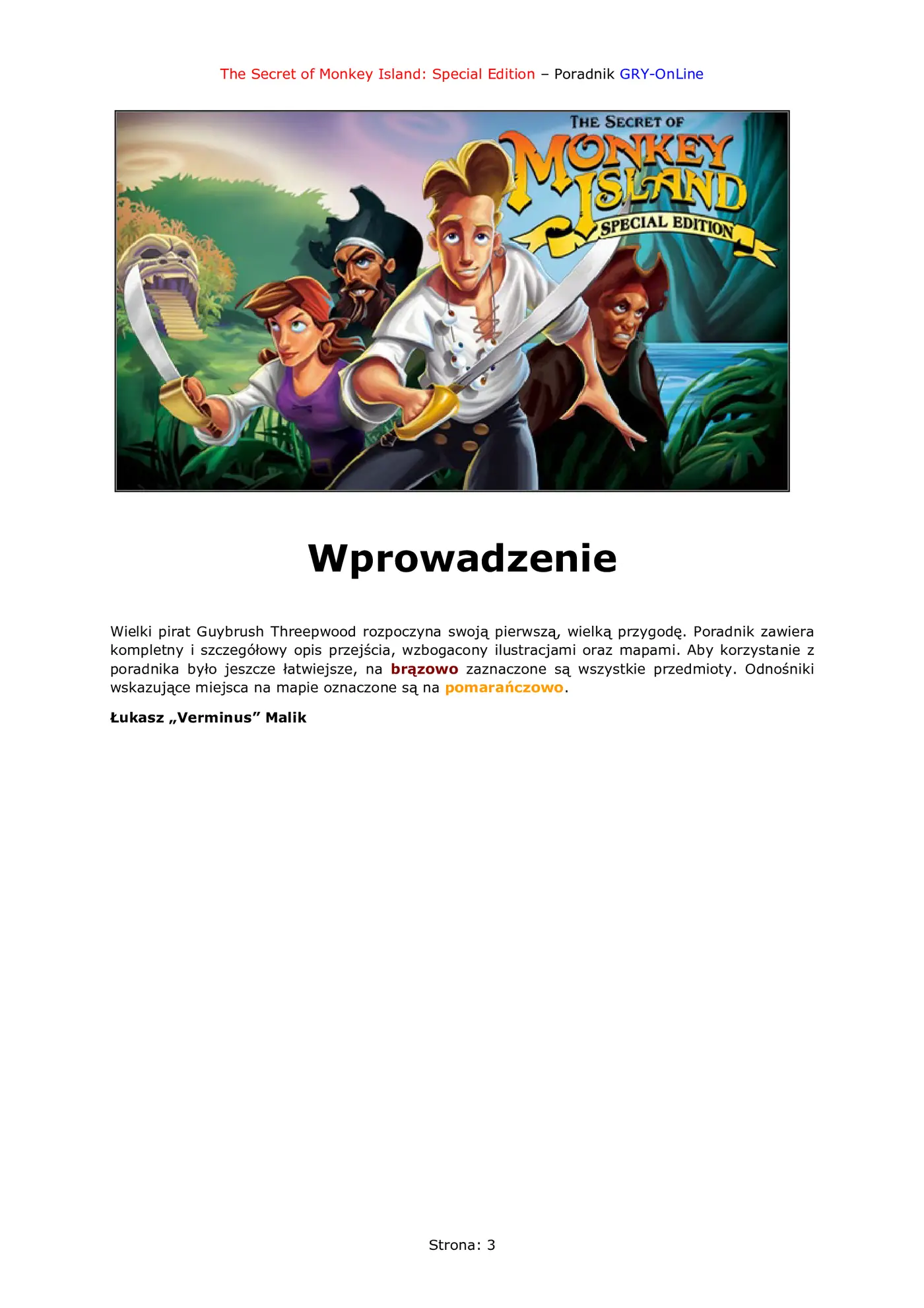 Fragment „The Secret of Monkey Island - poradnik do gry” — strona 4 z 8