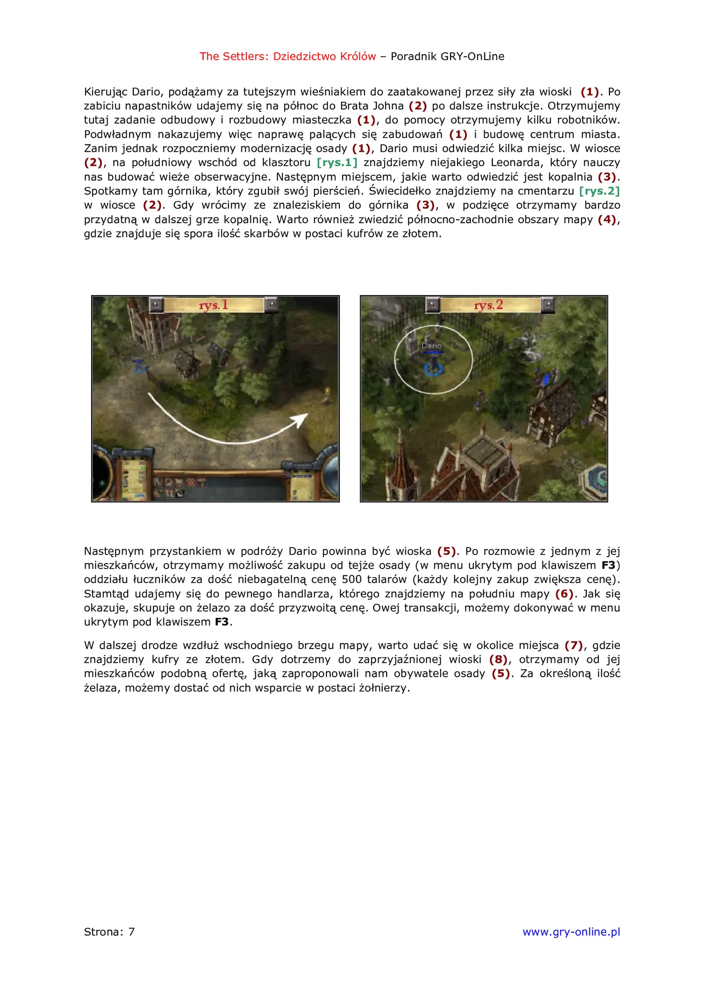 Fragment „The Settlers: Dziedzictwo Królów - poradnik do gry” — strona 8 z 8