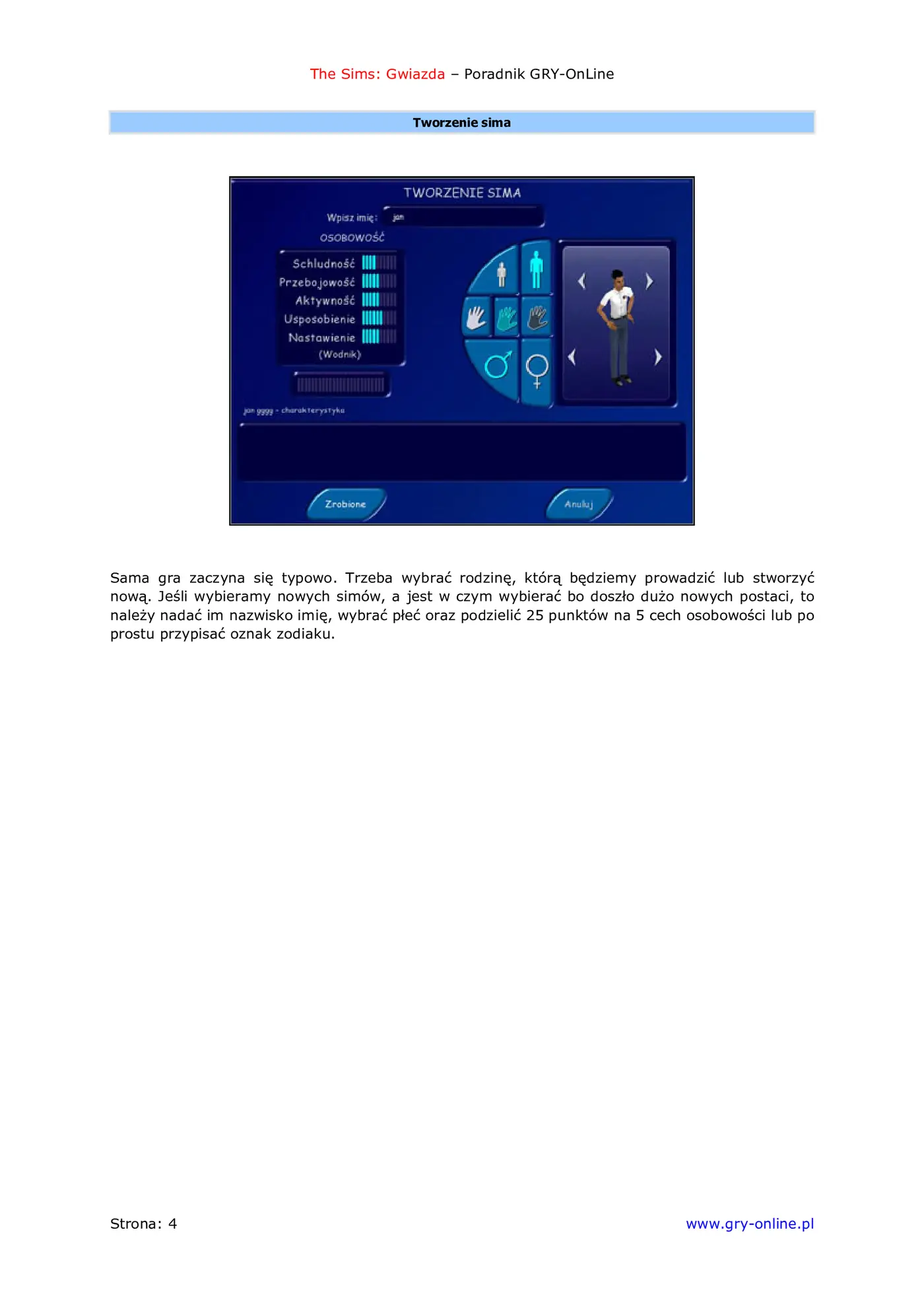 Fragment „The Sims: Gwiazda - poradnik do gry” — strona 5 z 8