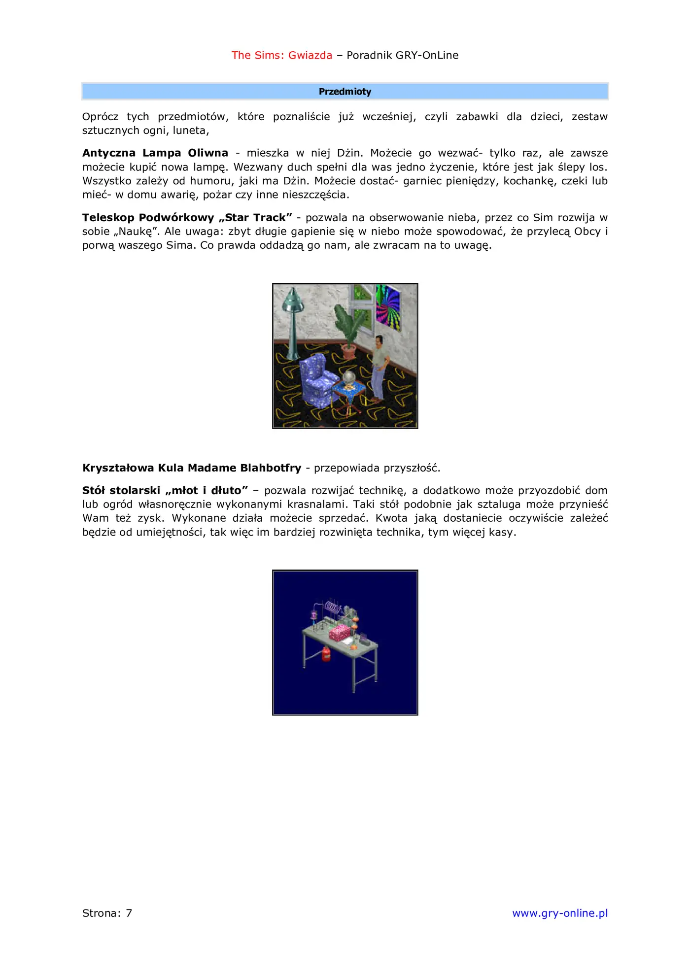 Fragment „The Sims: Gwiazda - poradnik do gry” — strona 8 z 8