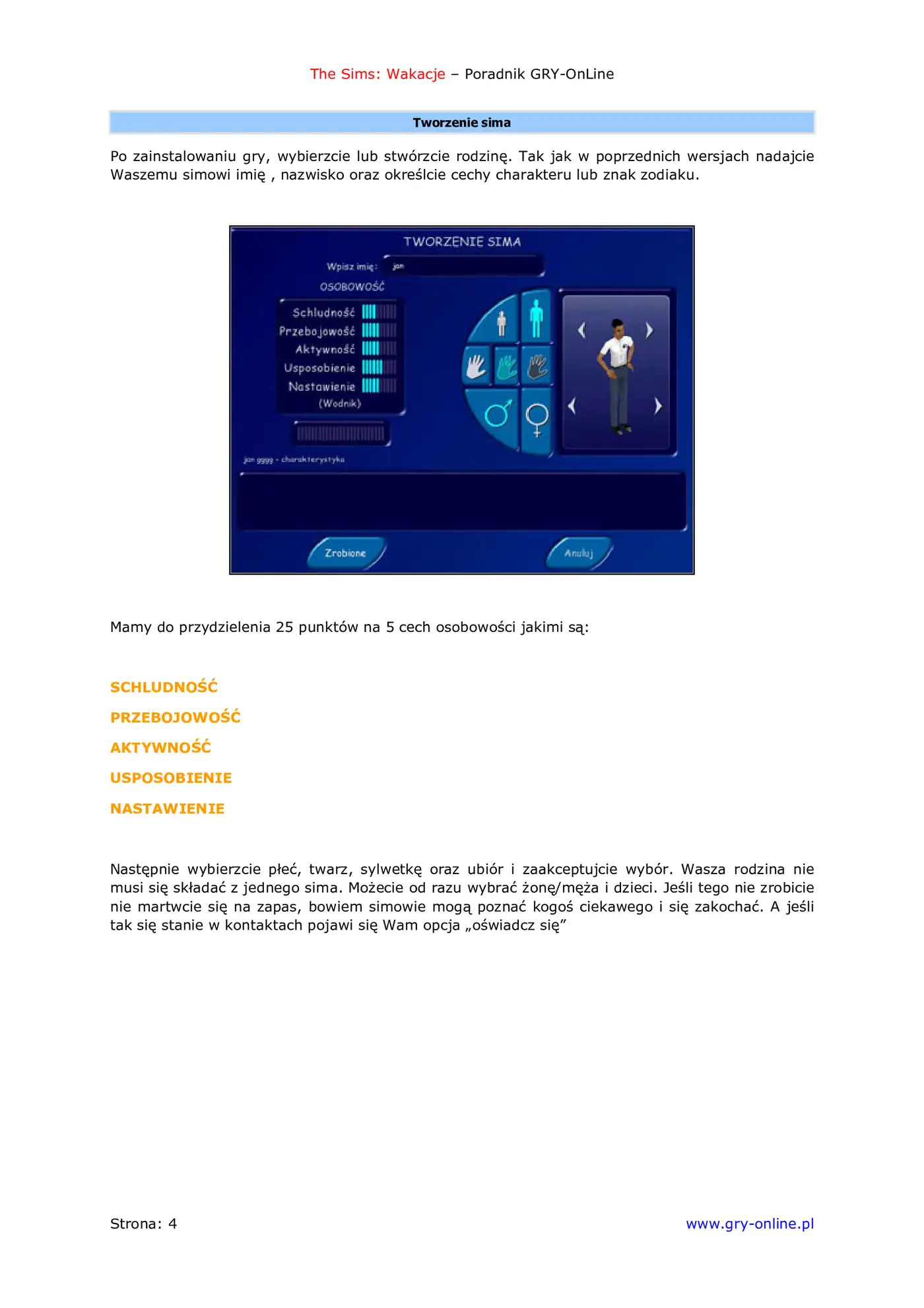 Fragment „The Sims: Wakacje - poradnik do gry” — strona 5 z 8