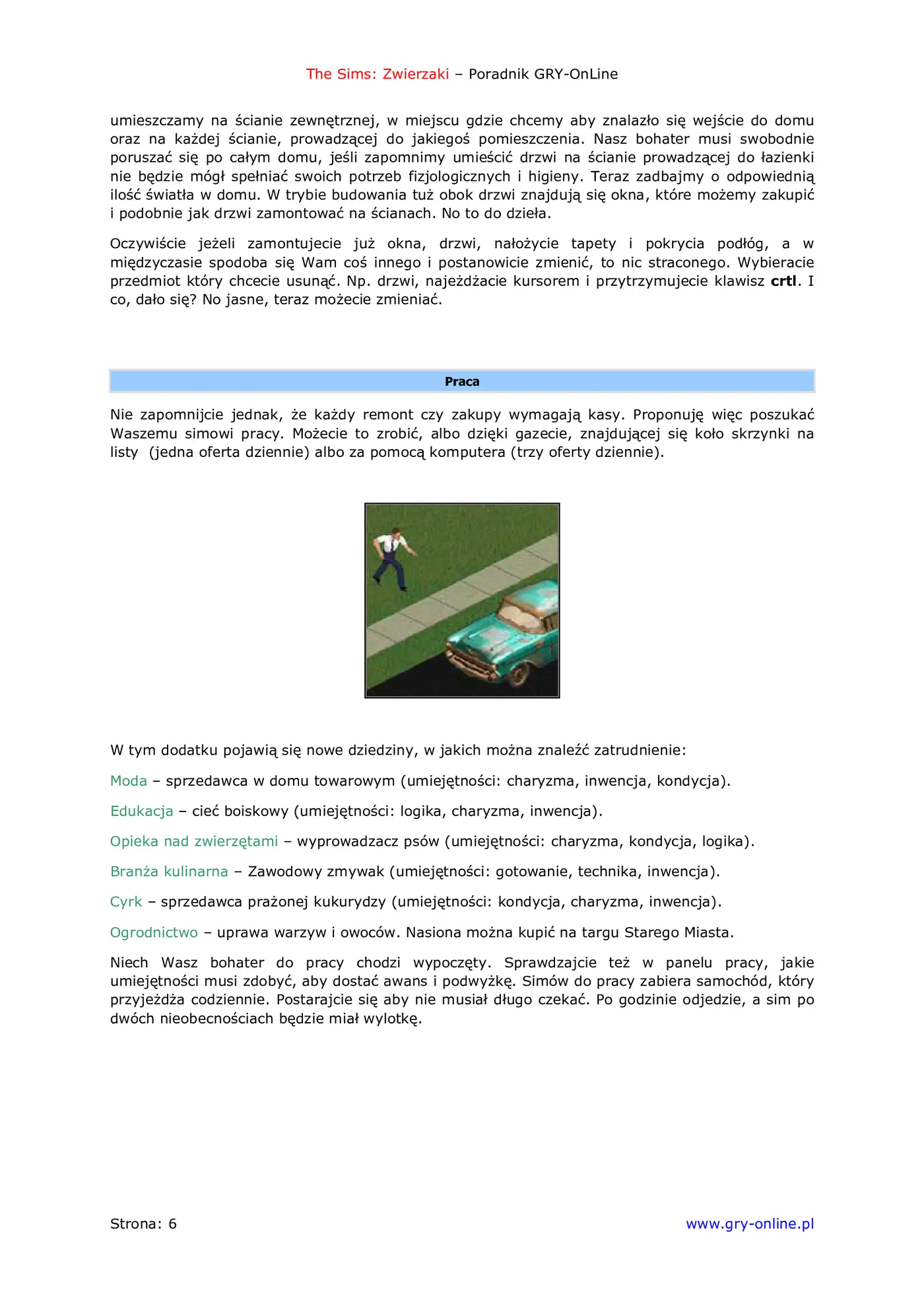 Fragment „The Sims: Zwierzaki - poradnik do gry” — strona 7 z 8