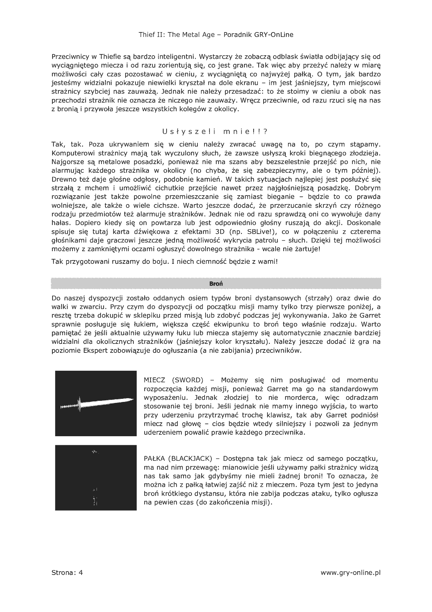 Fragment „Thief 2: The Metal Age - poradnik do gry” — strona 5 z 8