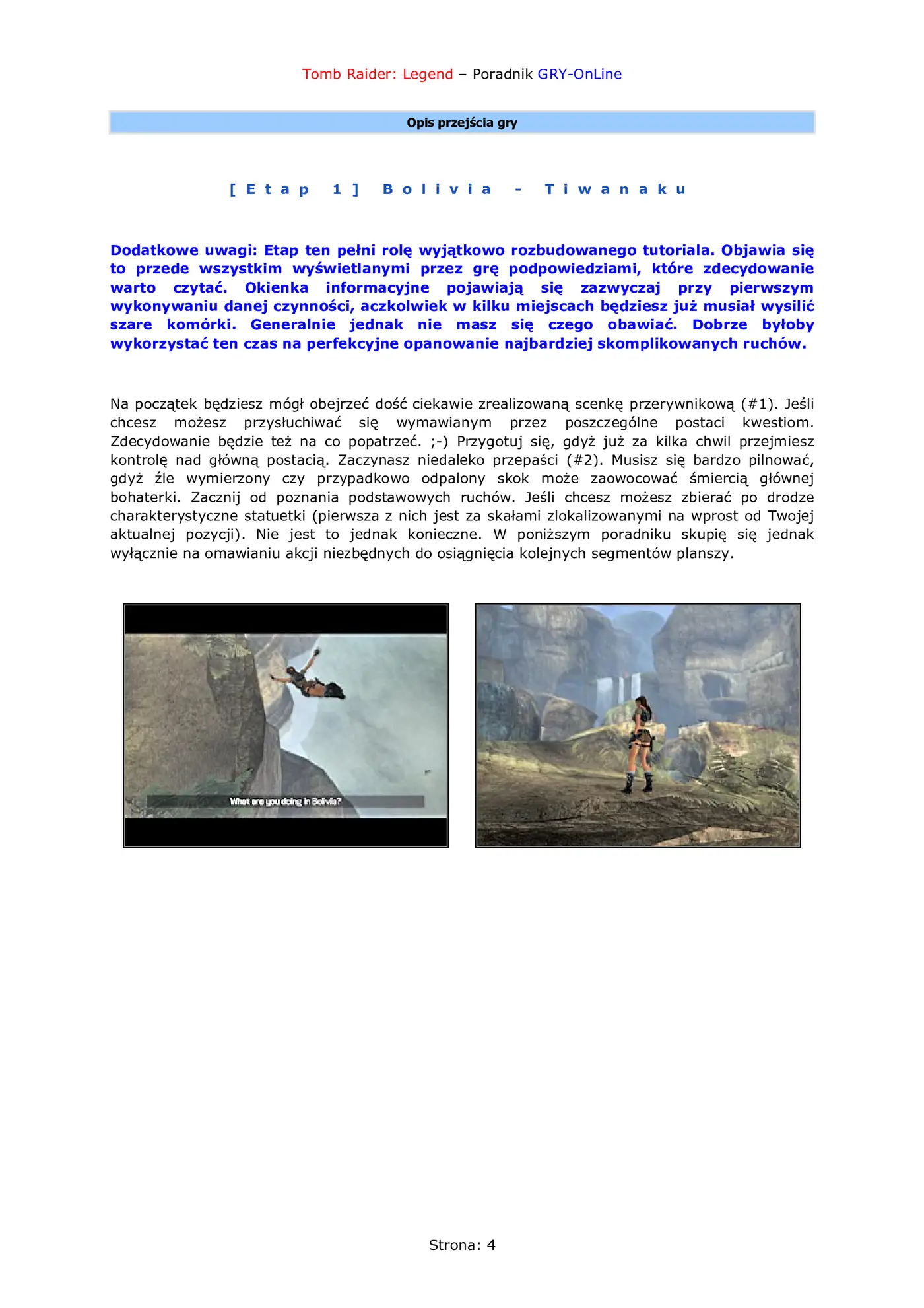 Fragment „Tomb Raider: Legenda - poradnik do gry” — strona 5 z 8