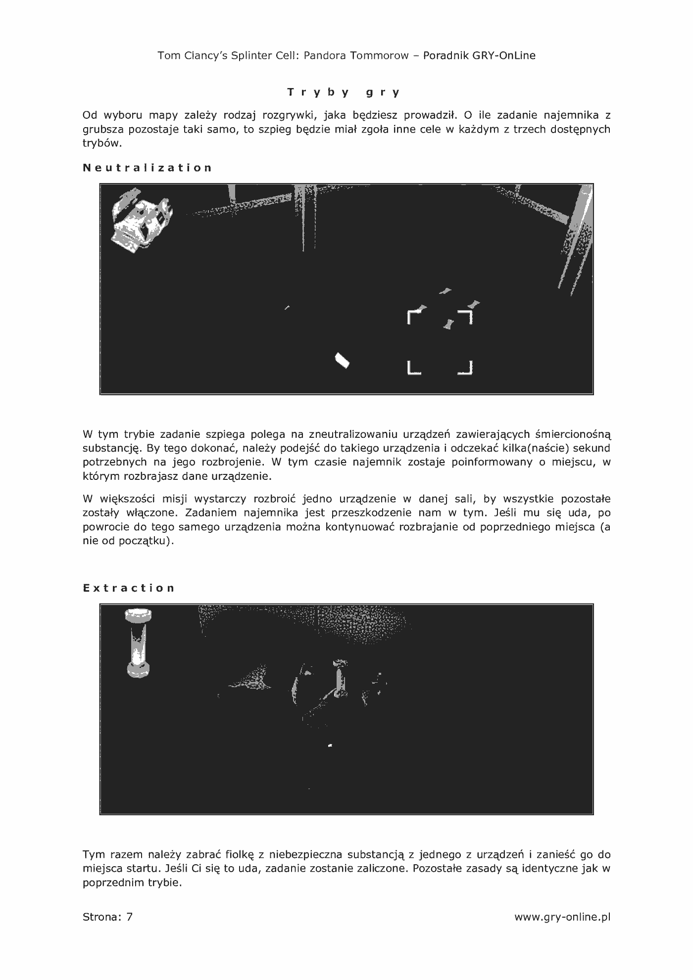 Fragment „Tom Clancy's Splinter Cell: Pandora Tomorrow - Multiplayer - poradnik do gry” — strona 8 z 8