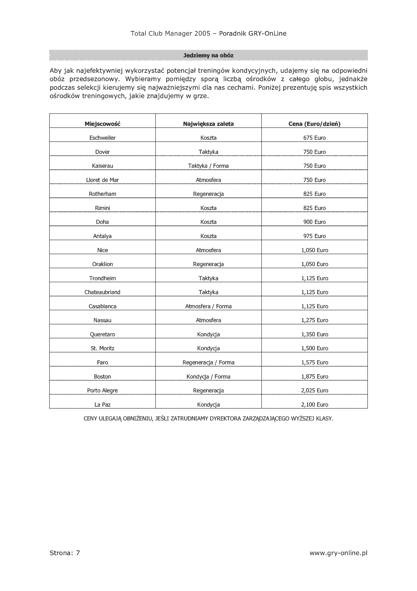 Fragment „Total Club Manager 2005 - poradnik do gry” — strona 8 z 8