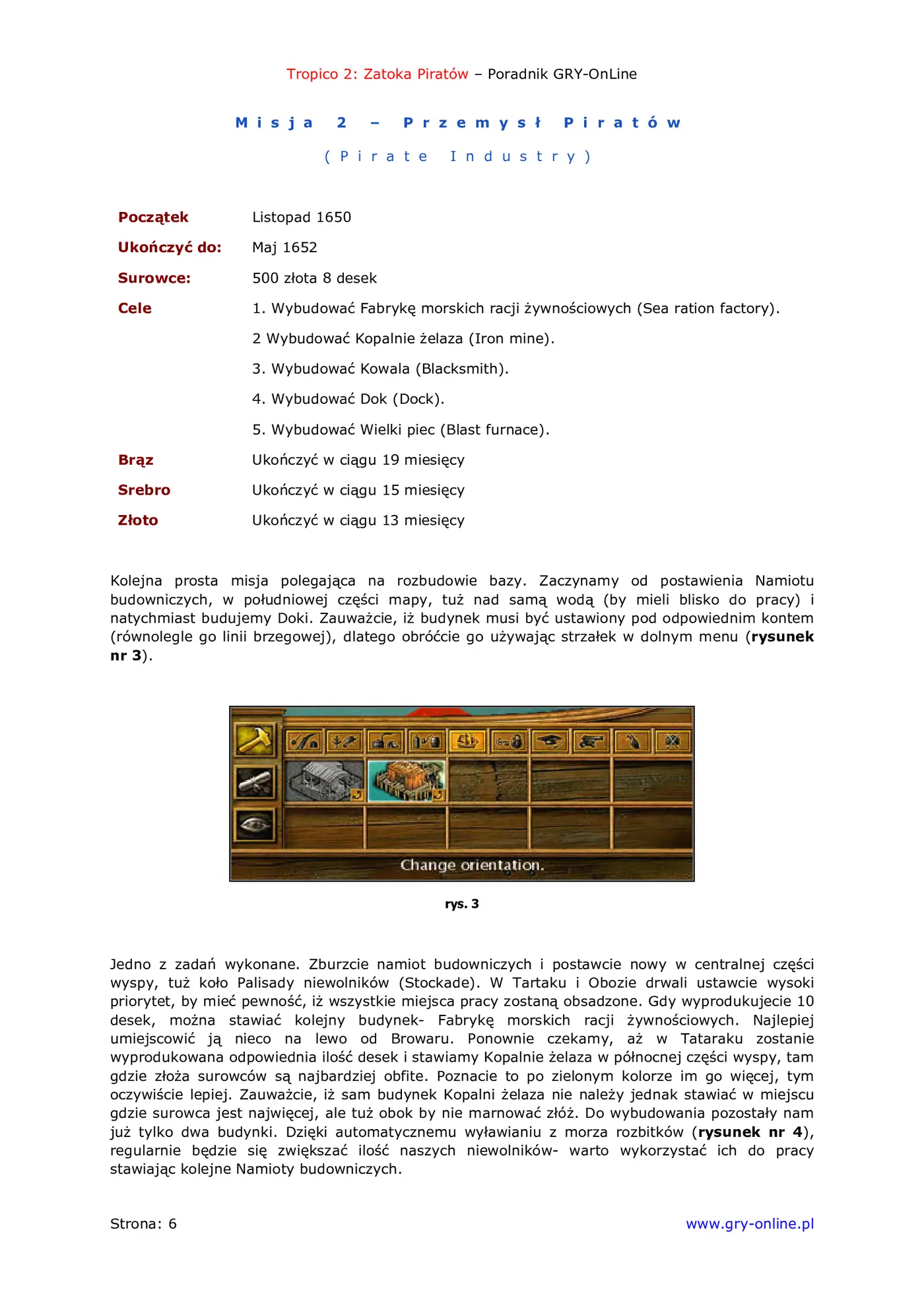 Fragment „Tropico 2: Zatoka Piratów - poradnik do gry” — strona 7 z 8