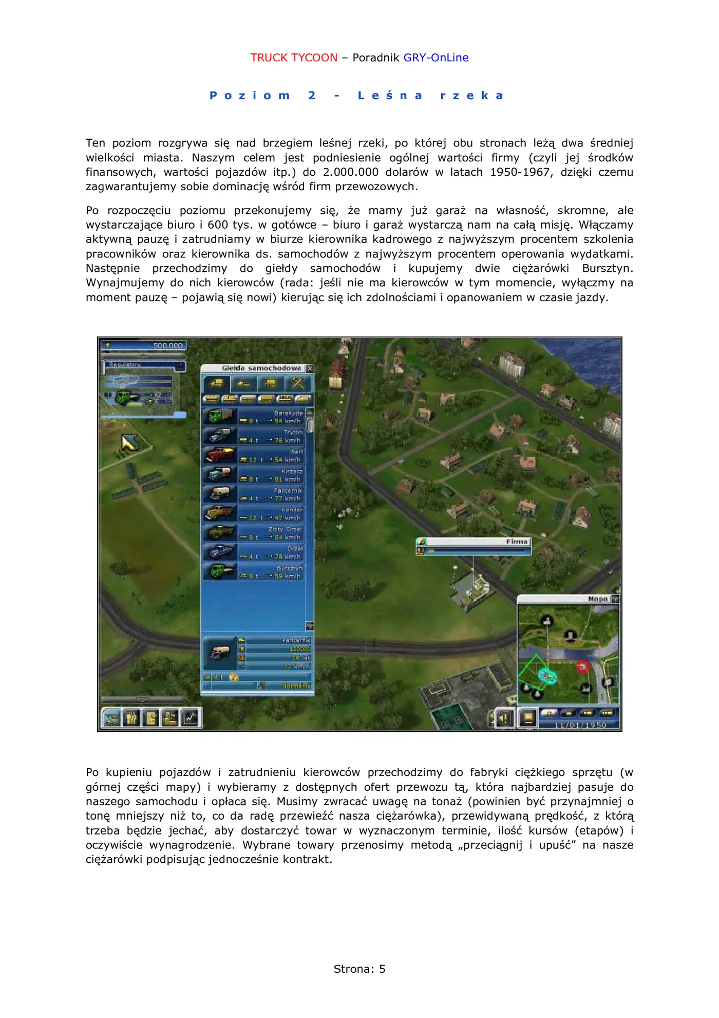 Fragment „Truck Tycoon - poradnik do gry” — strona 6 z 8