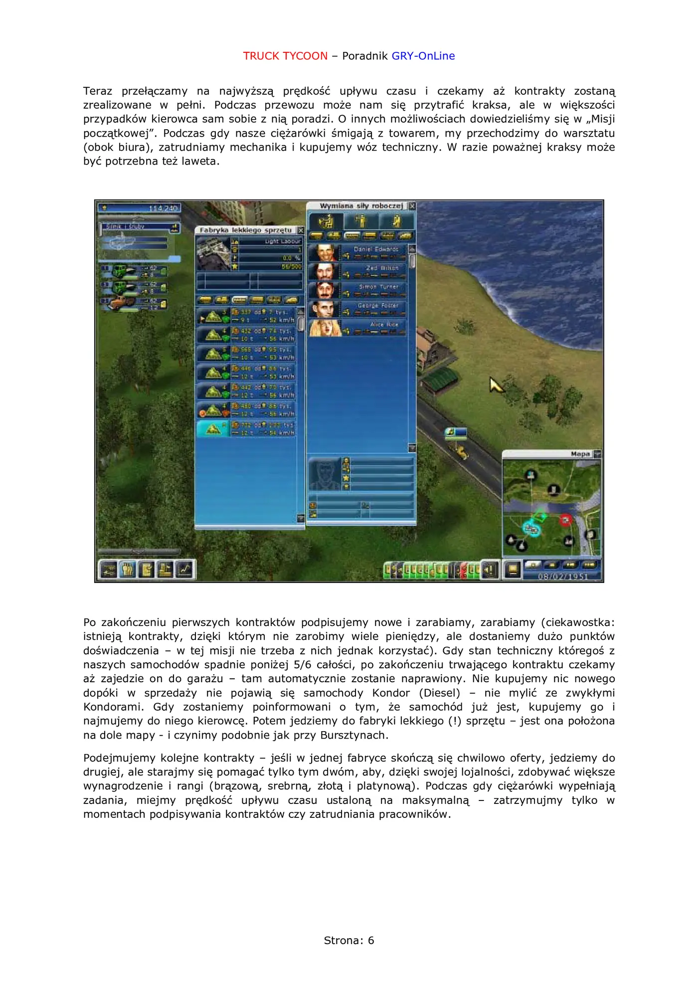 Fragment „Truck Tycoon - poradnik do gry” — strona 7 z 8
