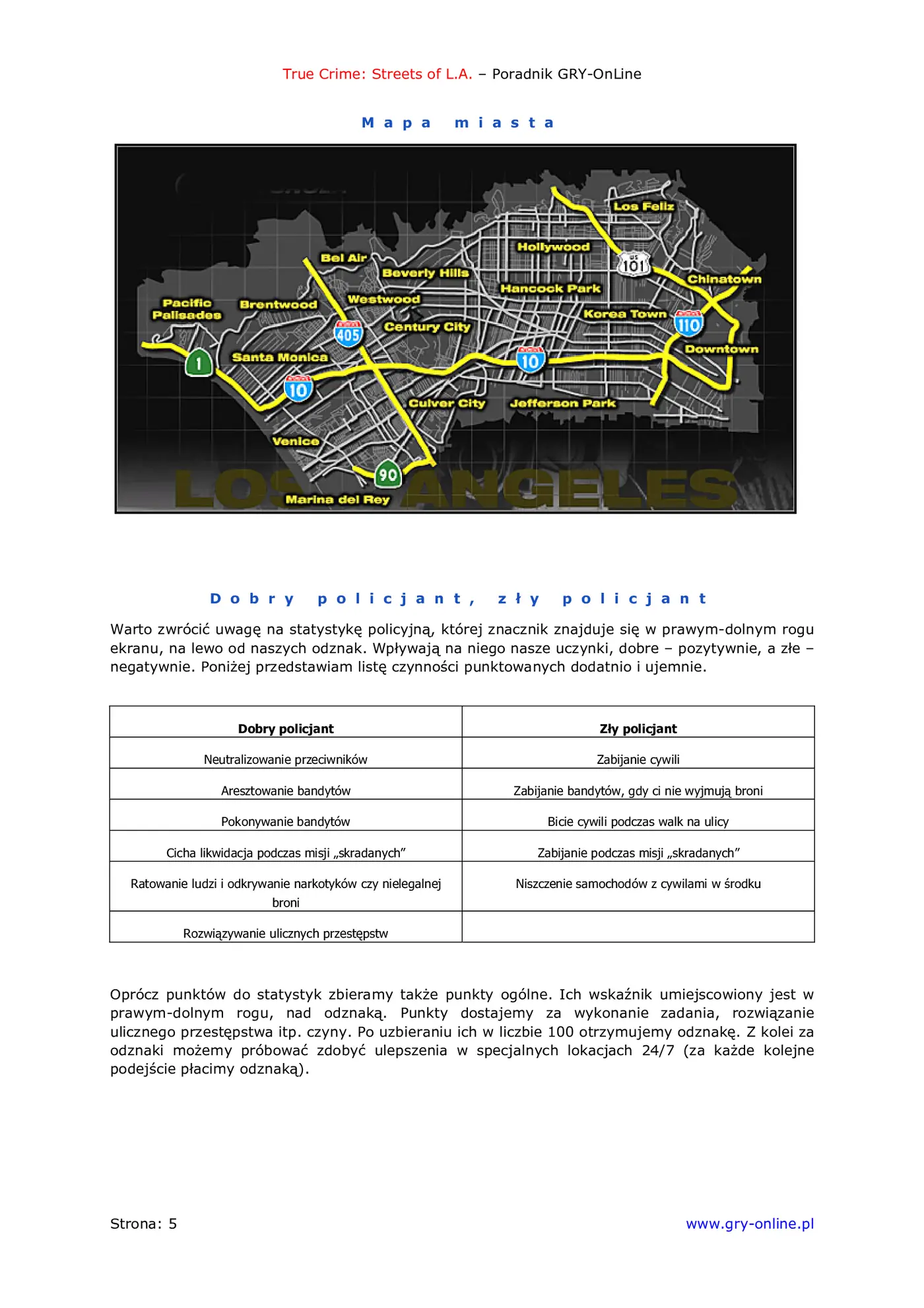 Fragment „True Crime: Streets Of L.A. - poradnik do gry” — strona 6 z 8