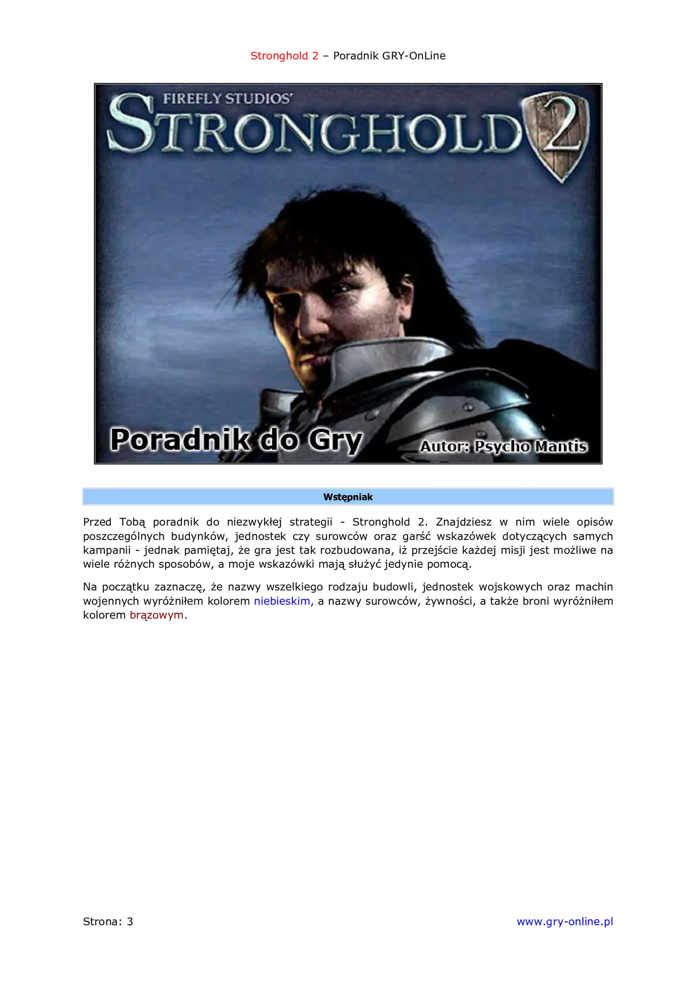 Fragment „Twierdza 2 - poradnik do gry” — strona 4 z 8
