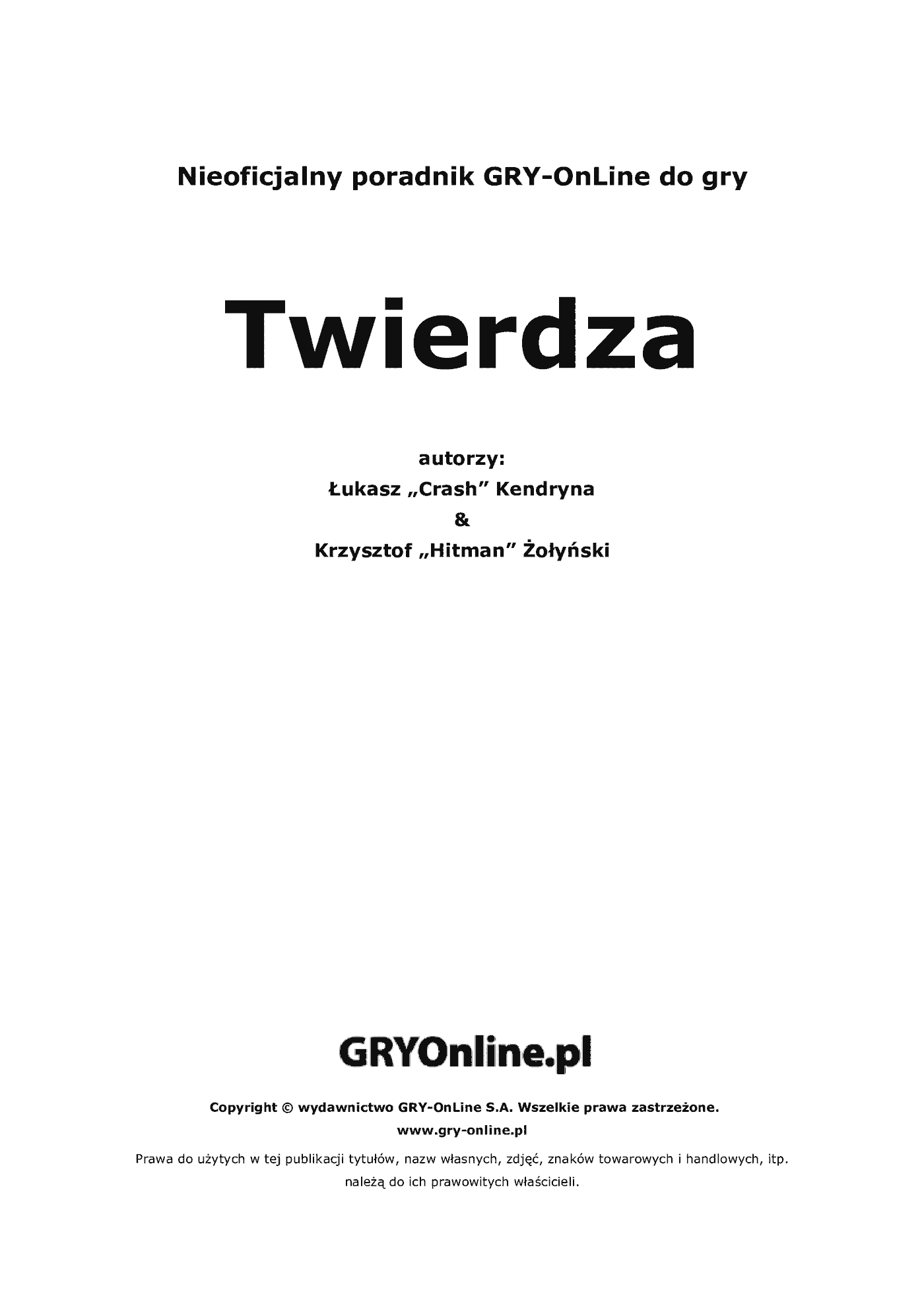 Fragment „Twierdza - poradnik do gry” — strona 2 z 8