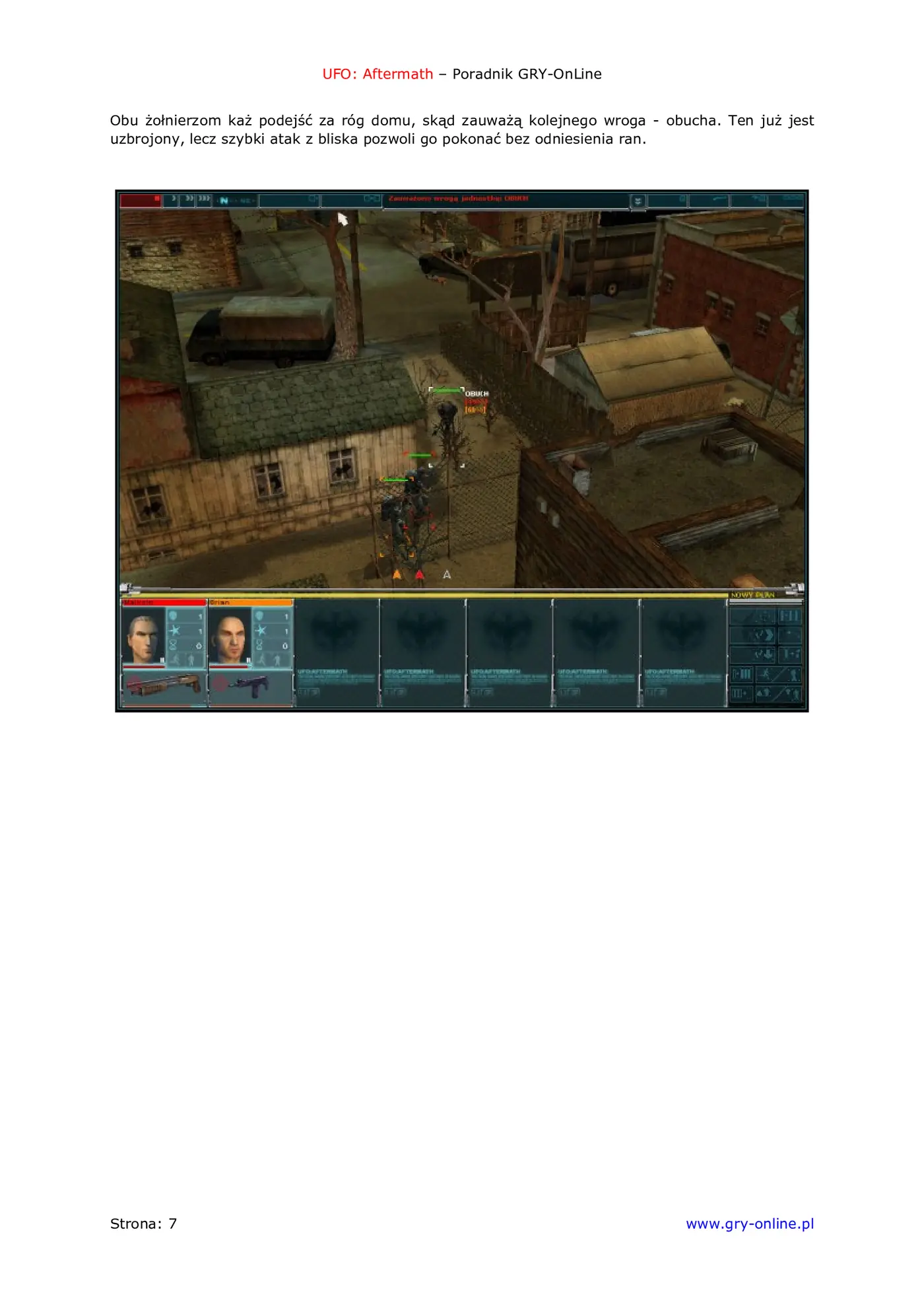 Fragment „UFO: Kolejne Starcie - poradnik do gry” — strona 8 z 8