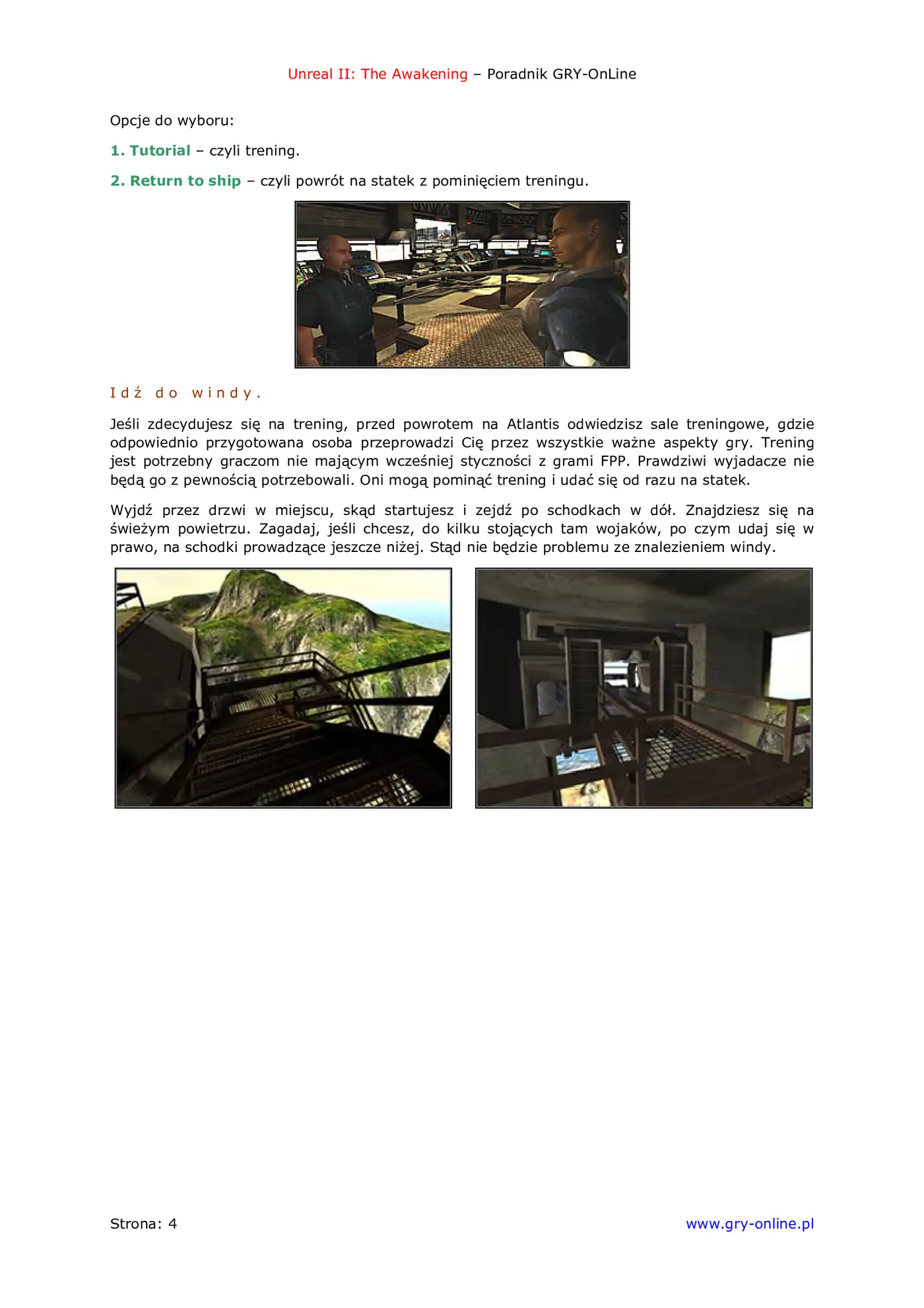 Fragment „Unreal II: The Awakening - poradnik do gry” — strona 5 z 8