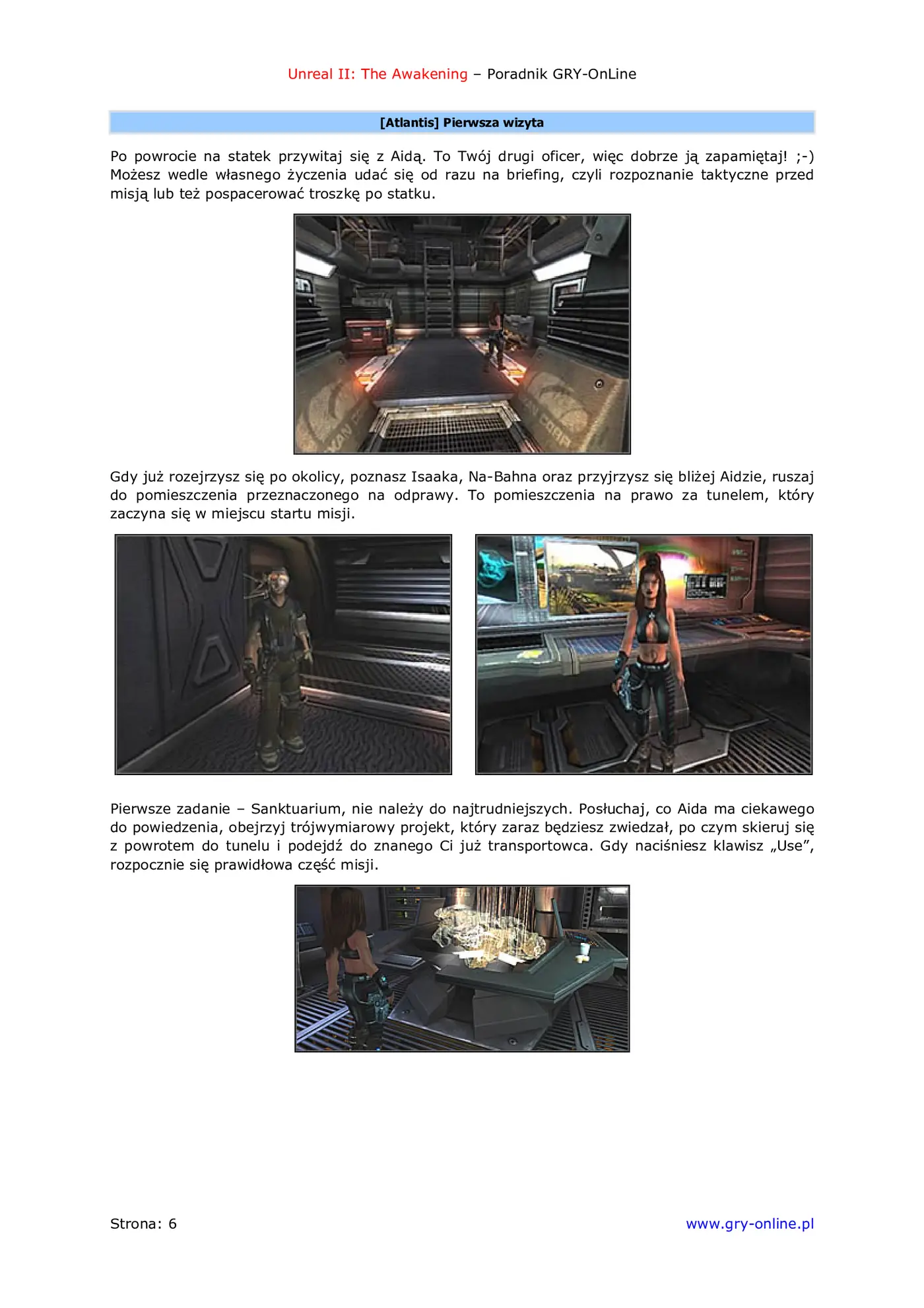 Fragment „Unreal II: The Awakening - poradnik do gry” — strona 7 z 8