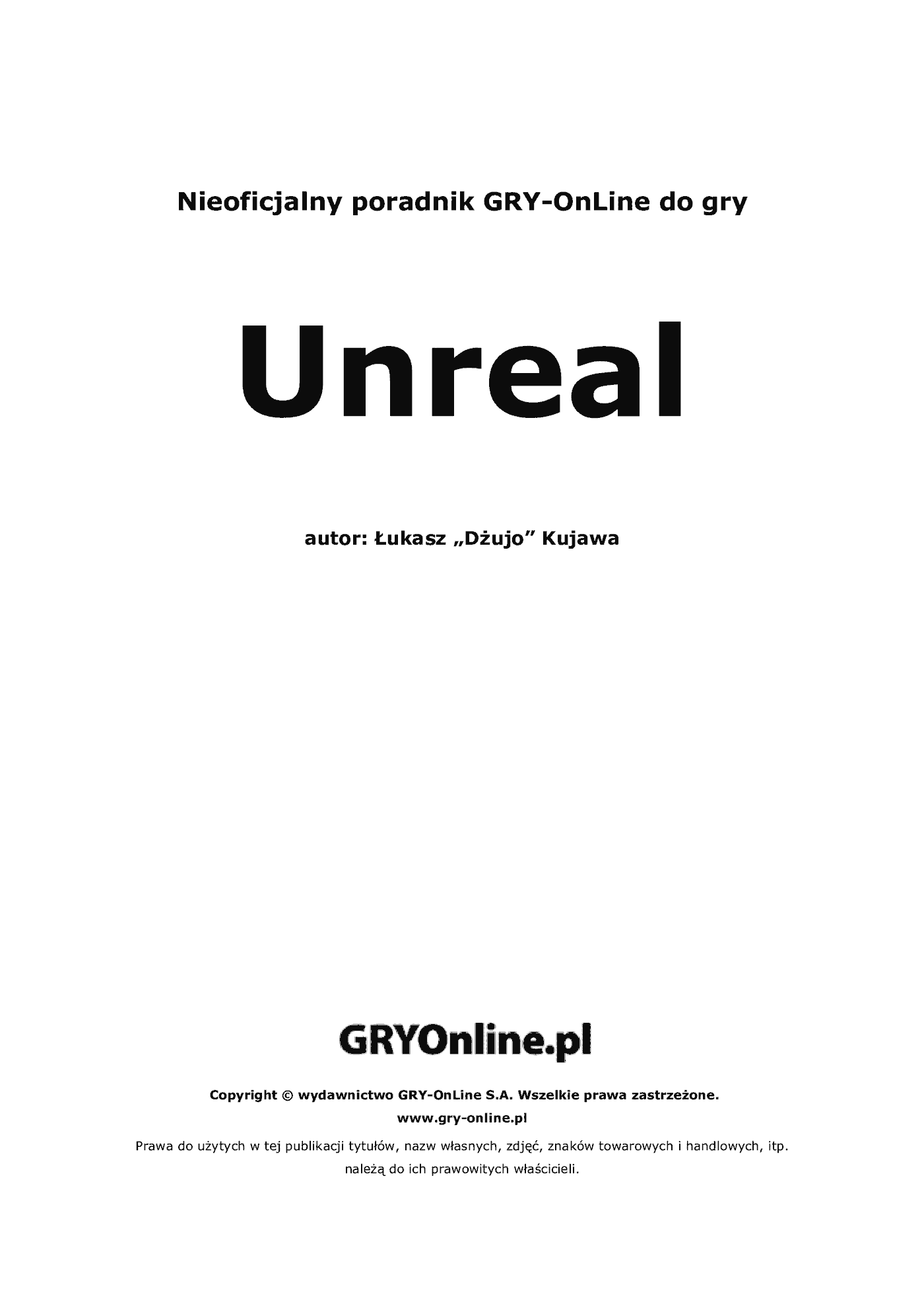 Fragment „Unreal - poradnik do gry” — strona 2 z 8