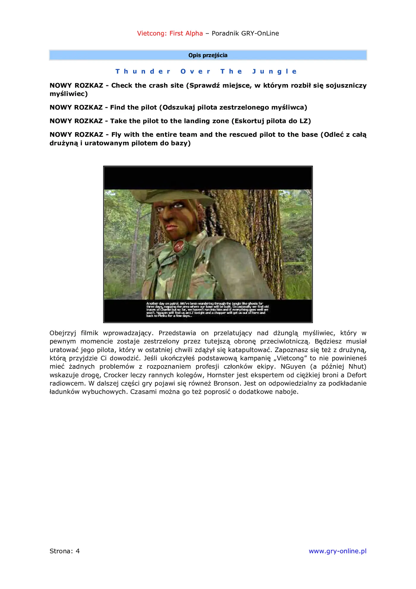 Fragment „Vietcong: Fist Alpha - poradnik do gry” — strona 5 z 8