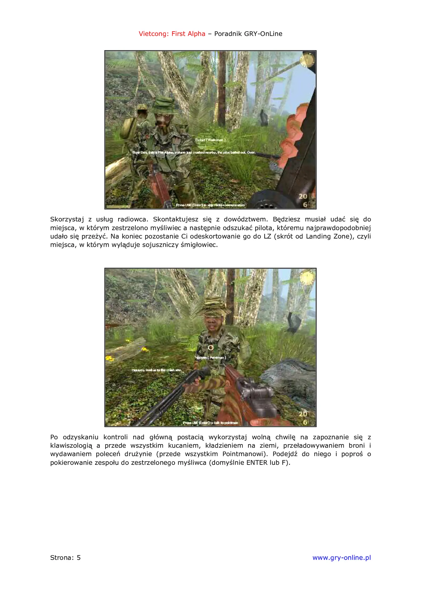 Fragment „Vietcong: Fist Alpha - poradnik do gry” — strona 6 z 8