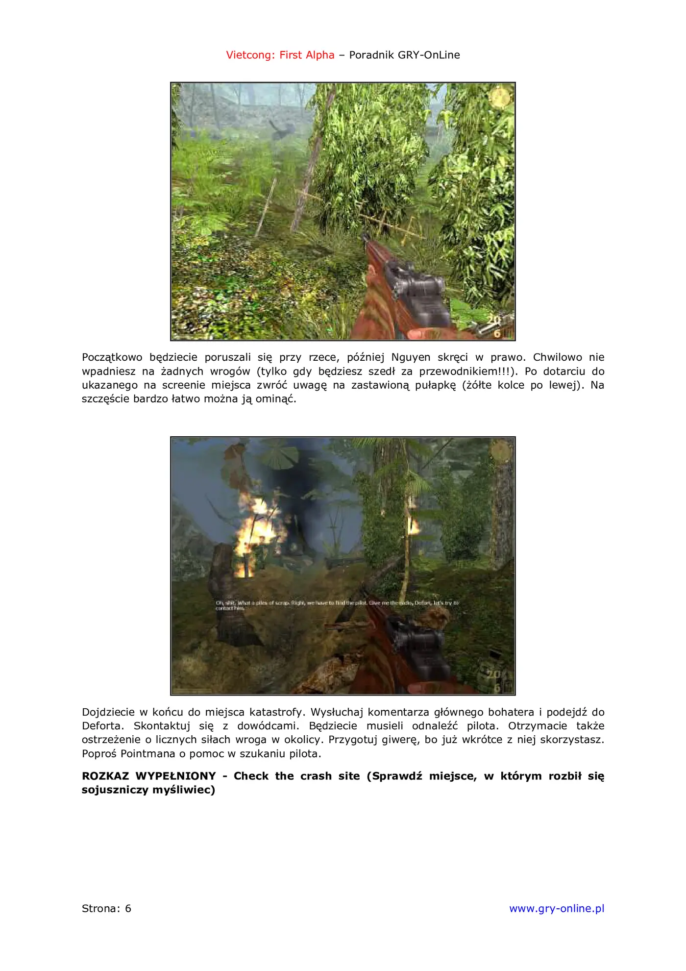 Fragment „Vietcong: Fist Alpha - poradnik do gry” — strona 7 z 8