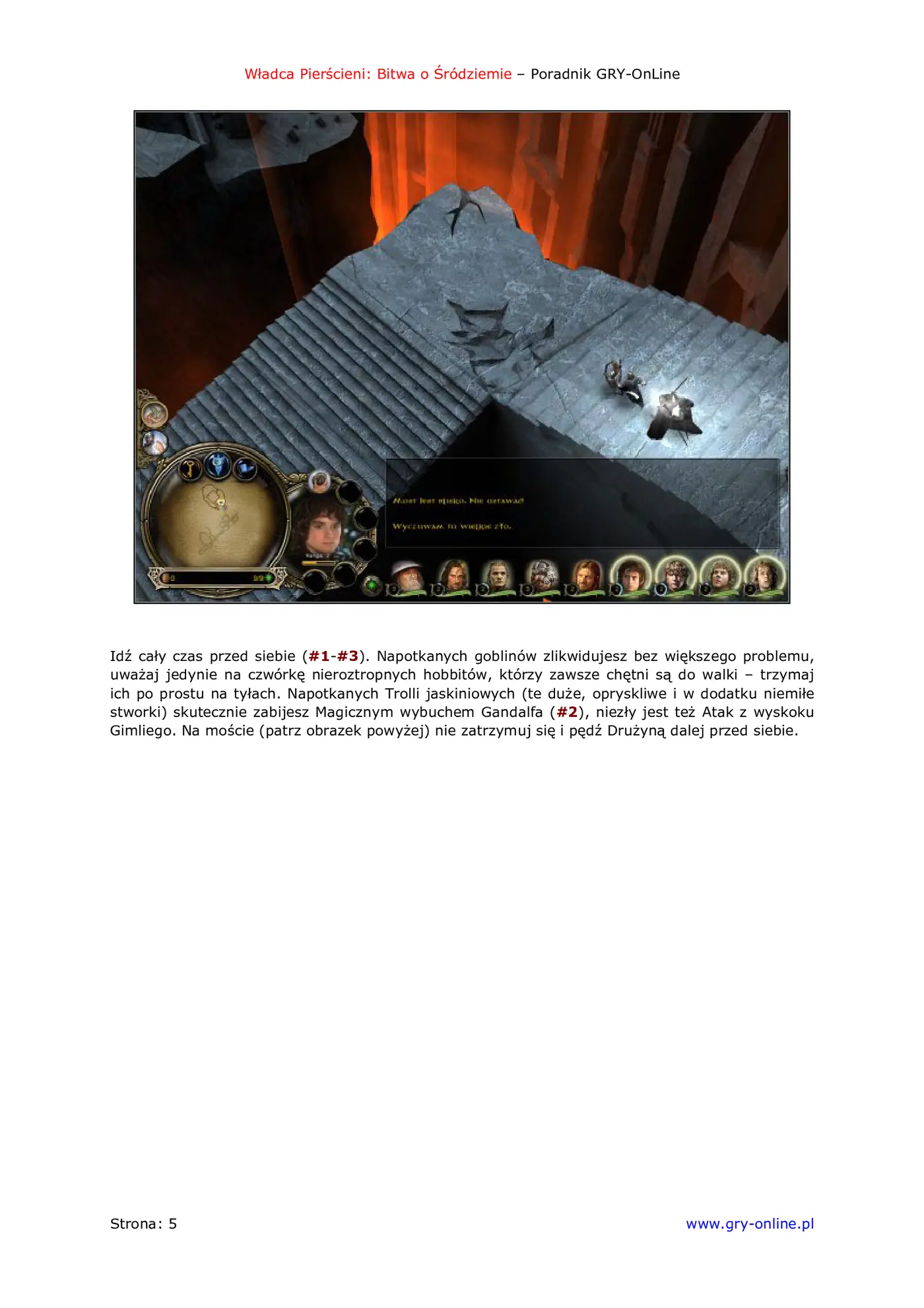 Fragment „Władca Pierścieni: Bitwa o Śródziemie - poradnik do gry” — strona 6 z 8
