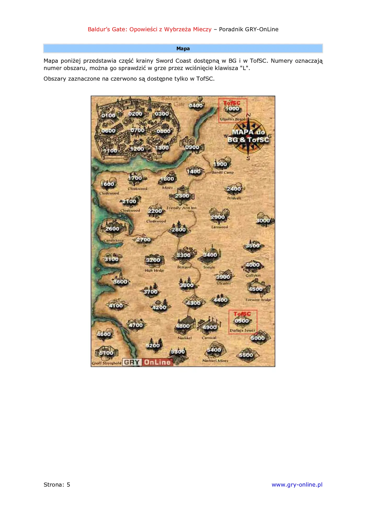 Fragment „Wrota Baldura: Opowieści z Wybrzeża Mieczy - poradnik do gry” — strona 6 z 8