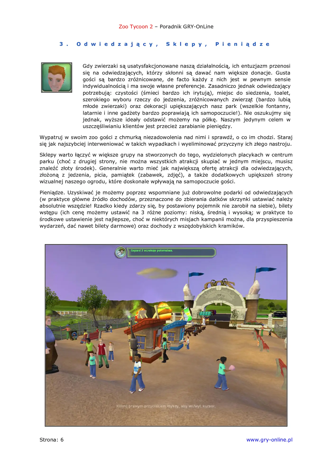 Fragment „Zoo Tycoon 2 - poradnik do gry” — strona 7 z 8