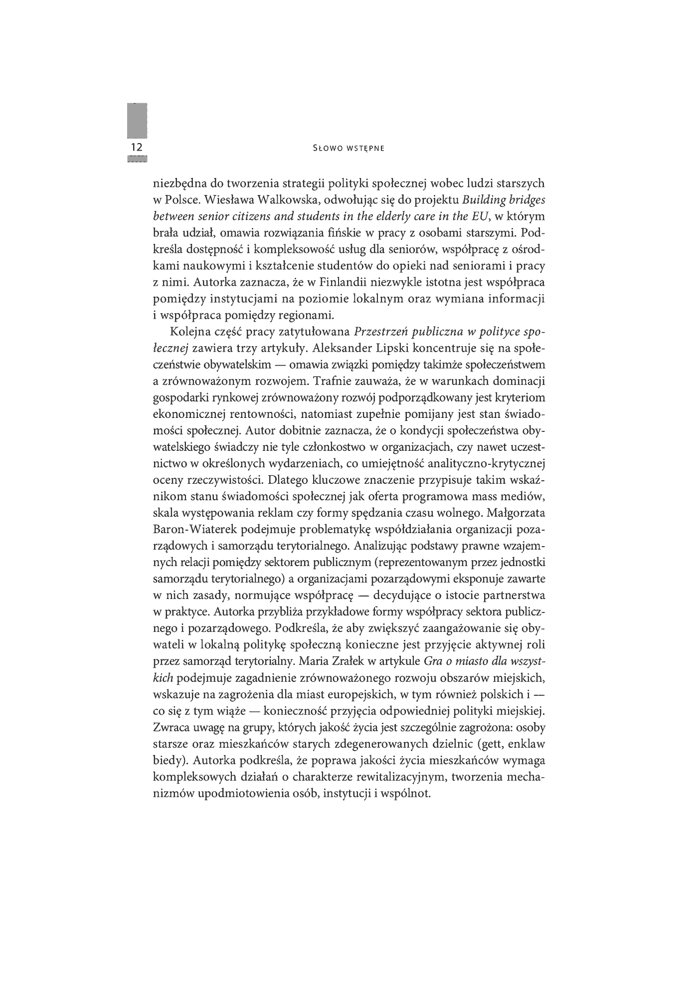 Fragment „Dzieło Lucyny Frąckiewicz inspiracją dla współczesnej polityki społecznej” — strona 13 z 24