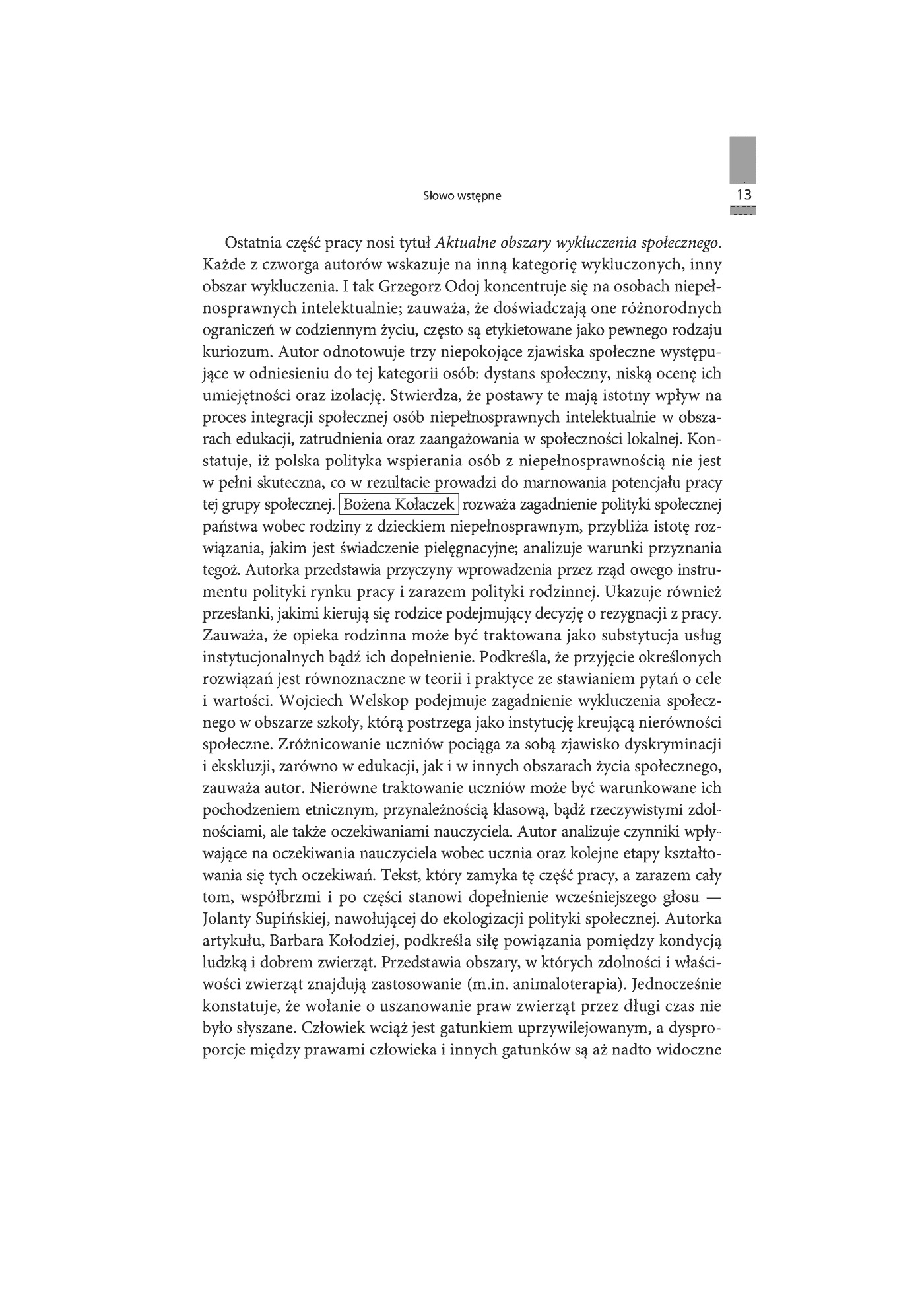 Fragment „Dzieło Lucyny Frąckiewicz inspiracją dla współczesnej polityki społecznej” — strona 14 z 24