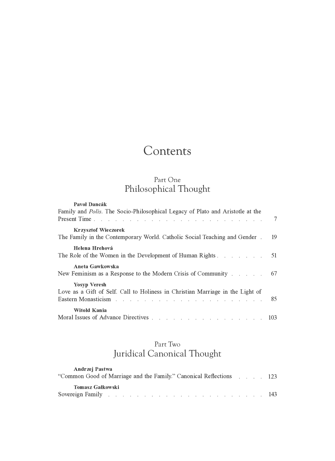 Fragment „"Philosophy and Canon Law" 2015. Vol. 1: The Family Institution: Identity, Sovereignty, Social Dimension” — strona 4 z 14