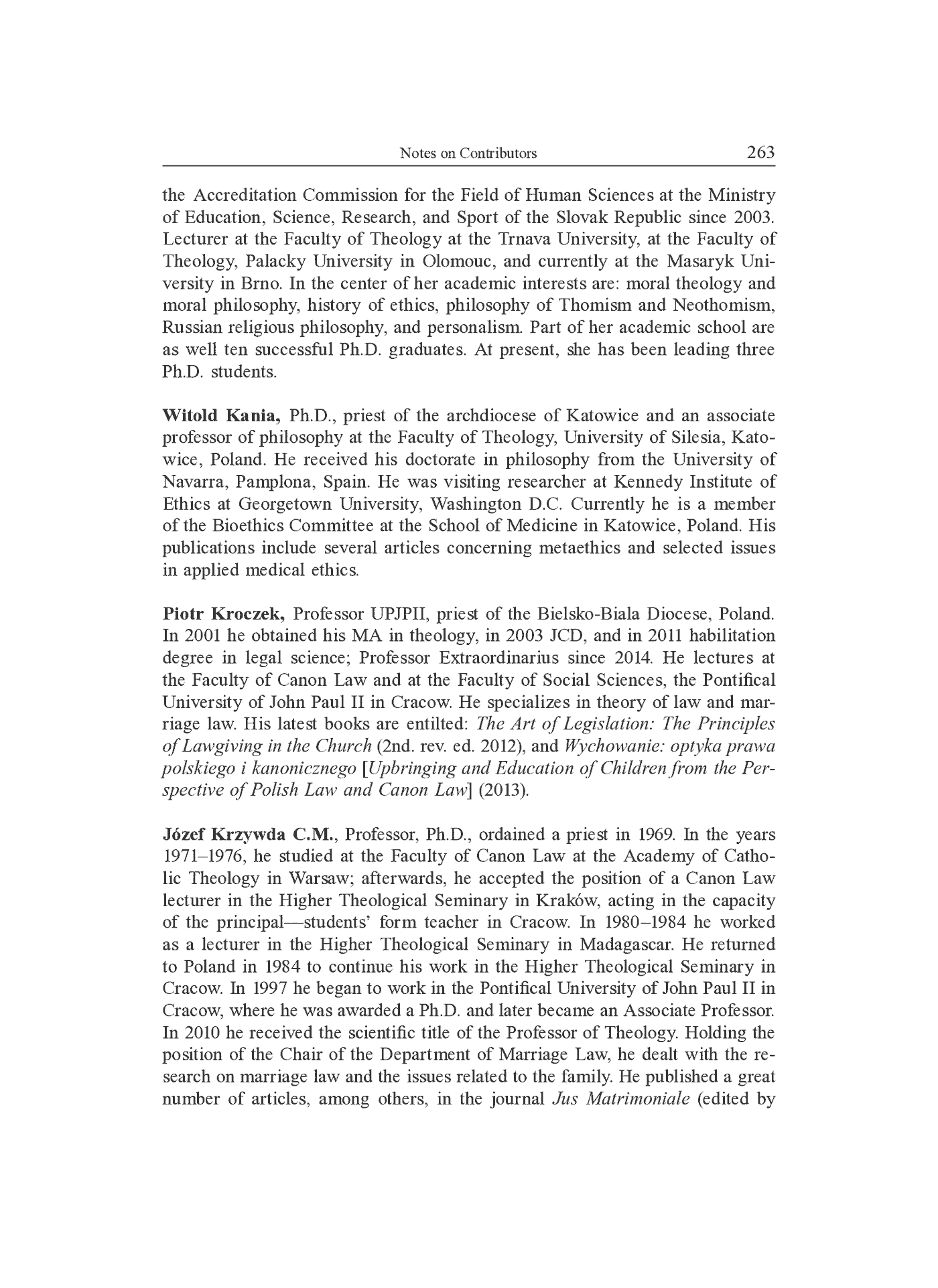 Fragment „"Philosophy and Canon Law" 2015. Vol. 1: The Family Institution: Identity, Sovereignty, Social Dimension” — strona 8 z 14