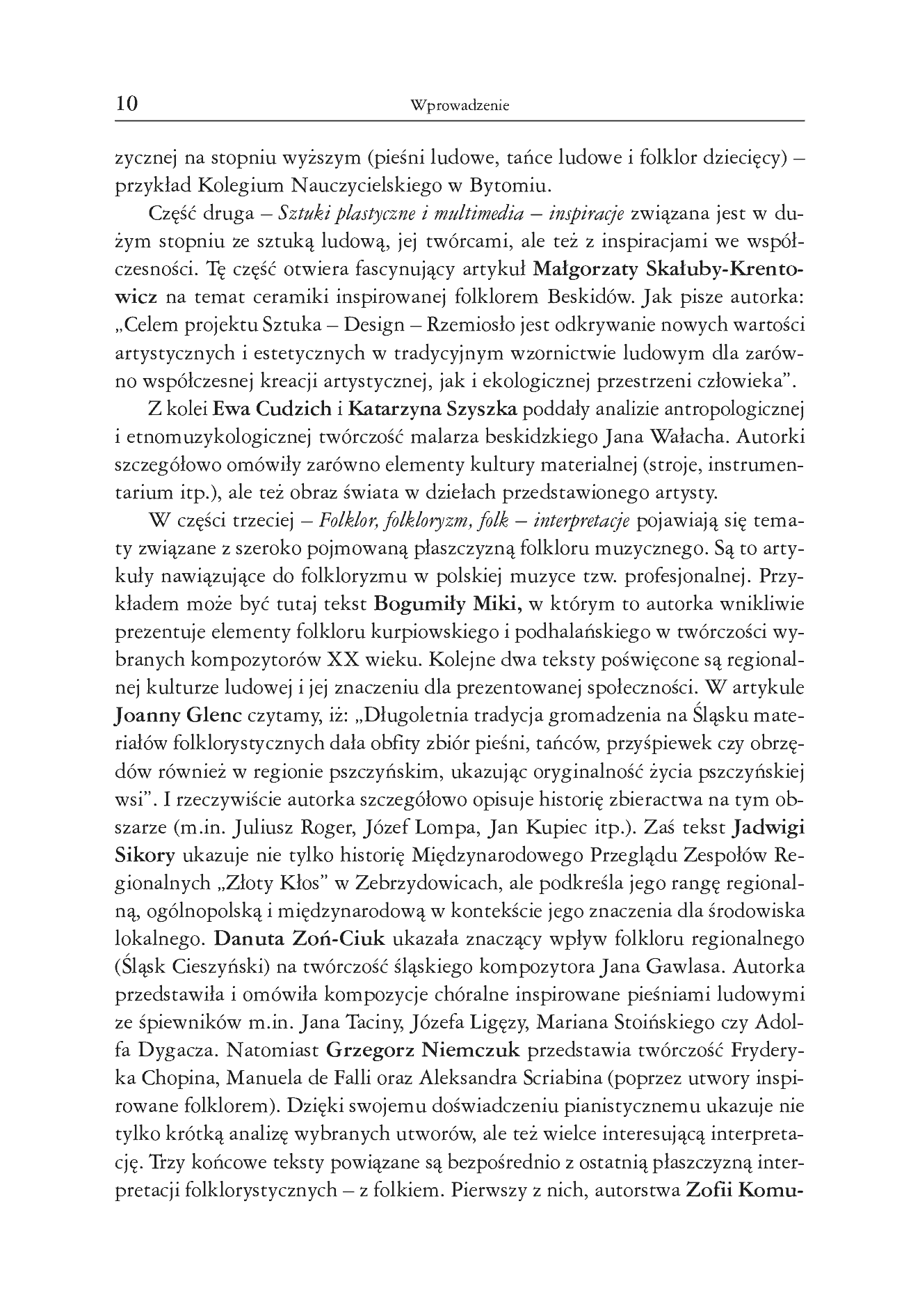 Fragment „Kultura ludowa źródłem działań artystycznych, badawczych i naukowych” — strona 11 z 20