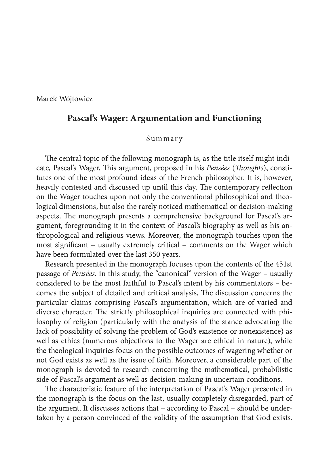 Fragment „Zakład Pascala - argumentacja i działanie” — strona 17 z 24
