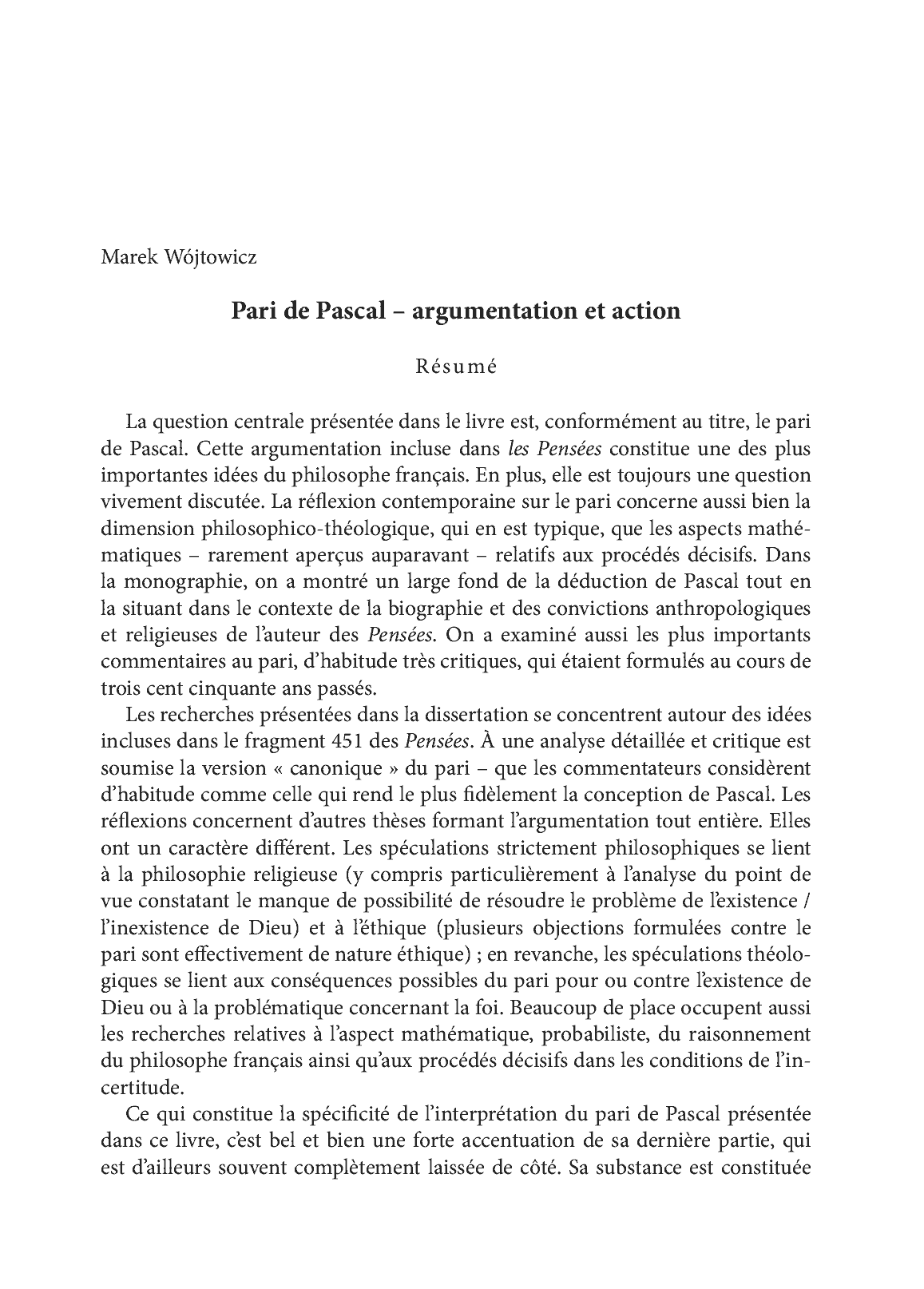 Fragment „Zakład Pascala - argumentacja i działanie” — strona 19 z 24