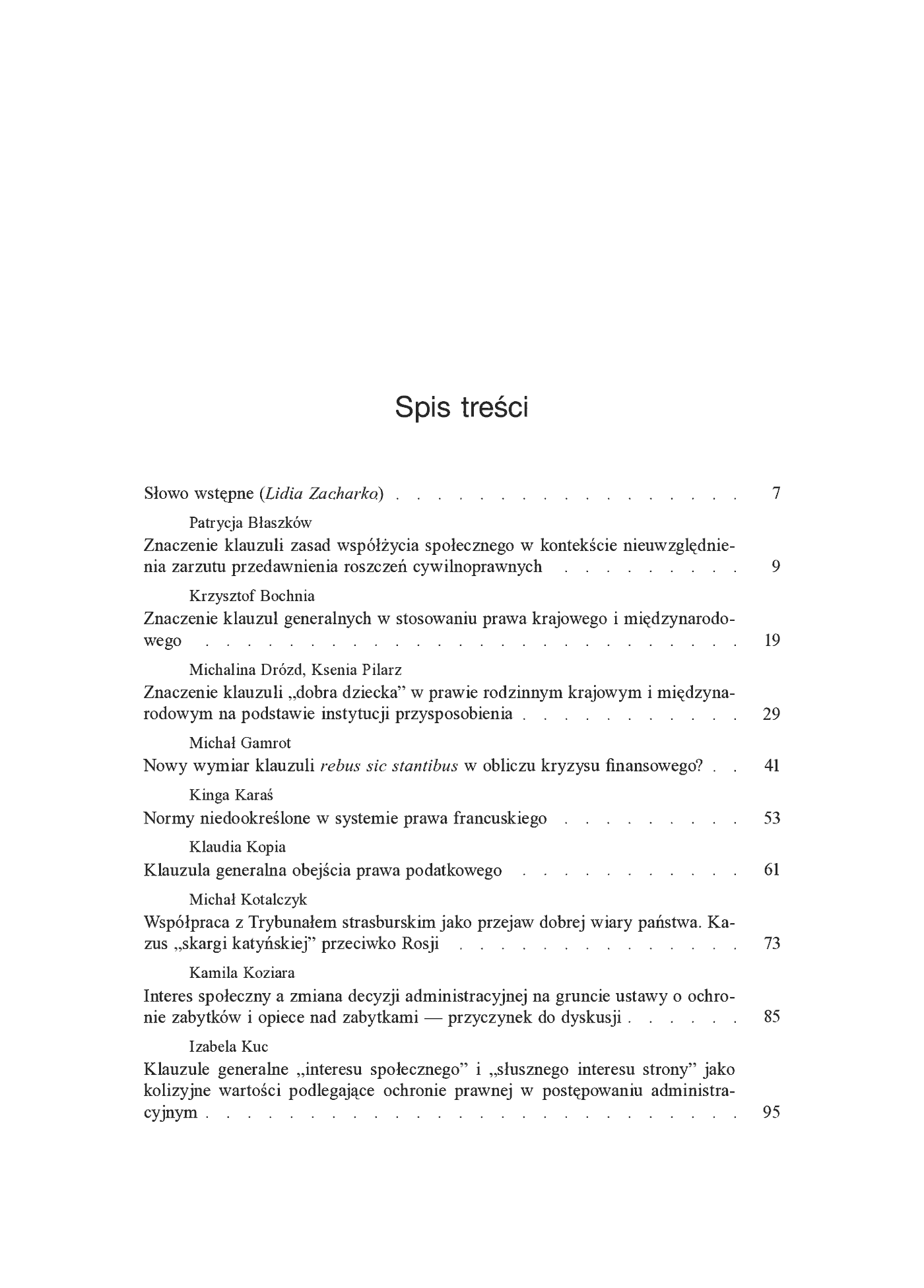 Fragment „Klauzule generalne w prawie krajowym i obcym” — strona 6 z 10