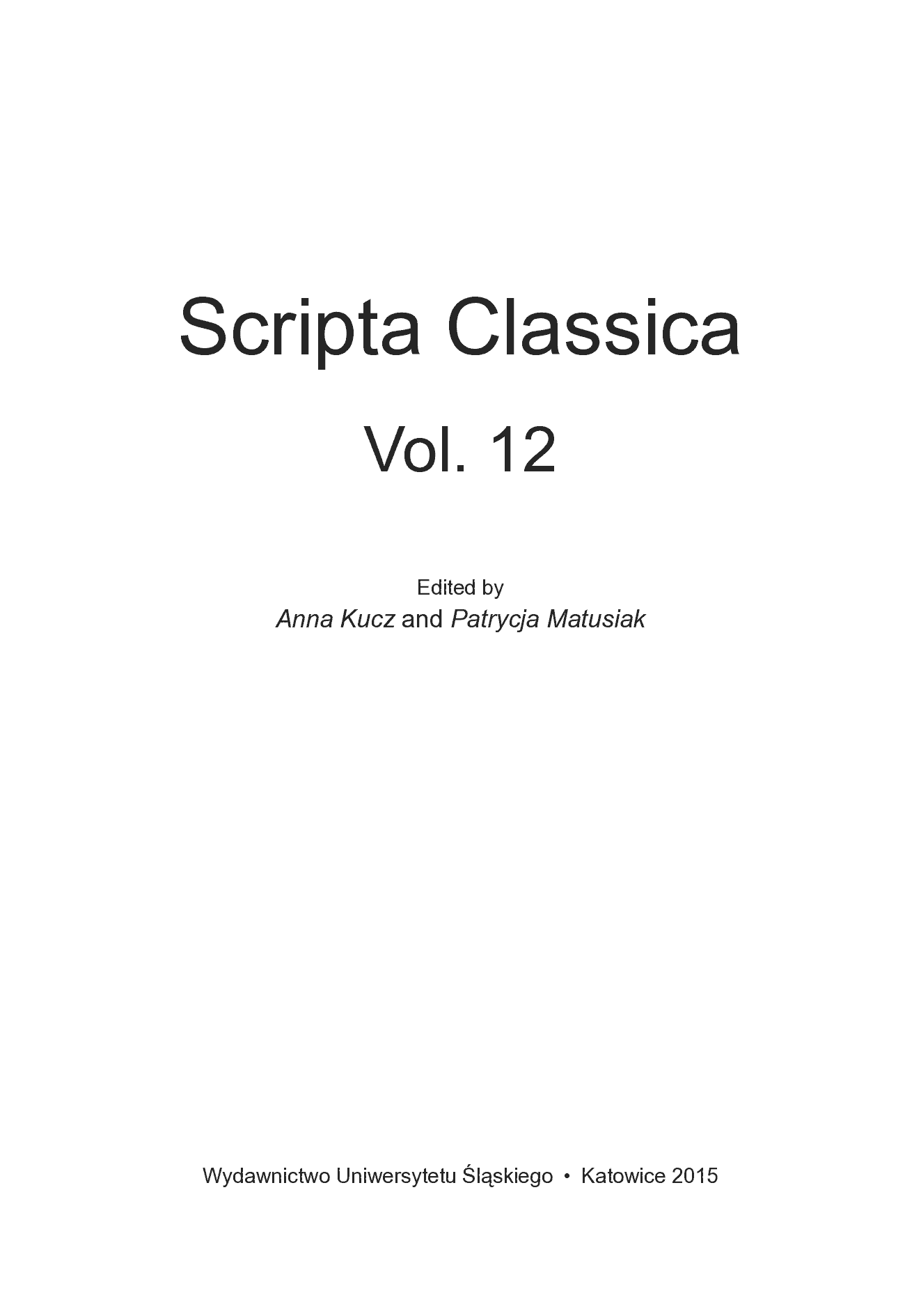 Fragment „Scripta Classica. Vol. 12” — strona 4 z 13