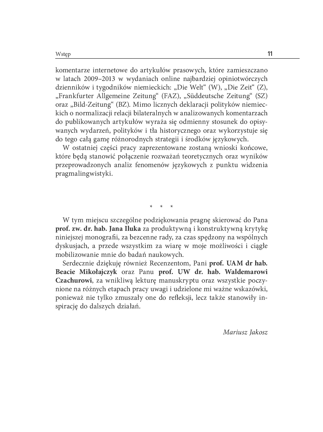 Fragment „Wartościowanie w internetowych komentarzach do artykułów prasowych dotyczących stosunków niemiecko-polskich. Próba analizy pragmalingwistycznej” — strona 11 z 15