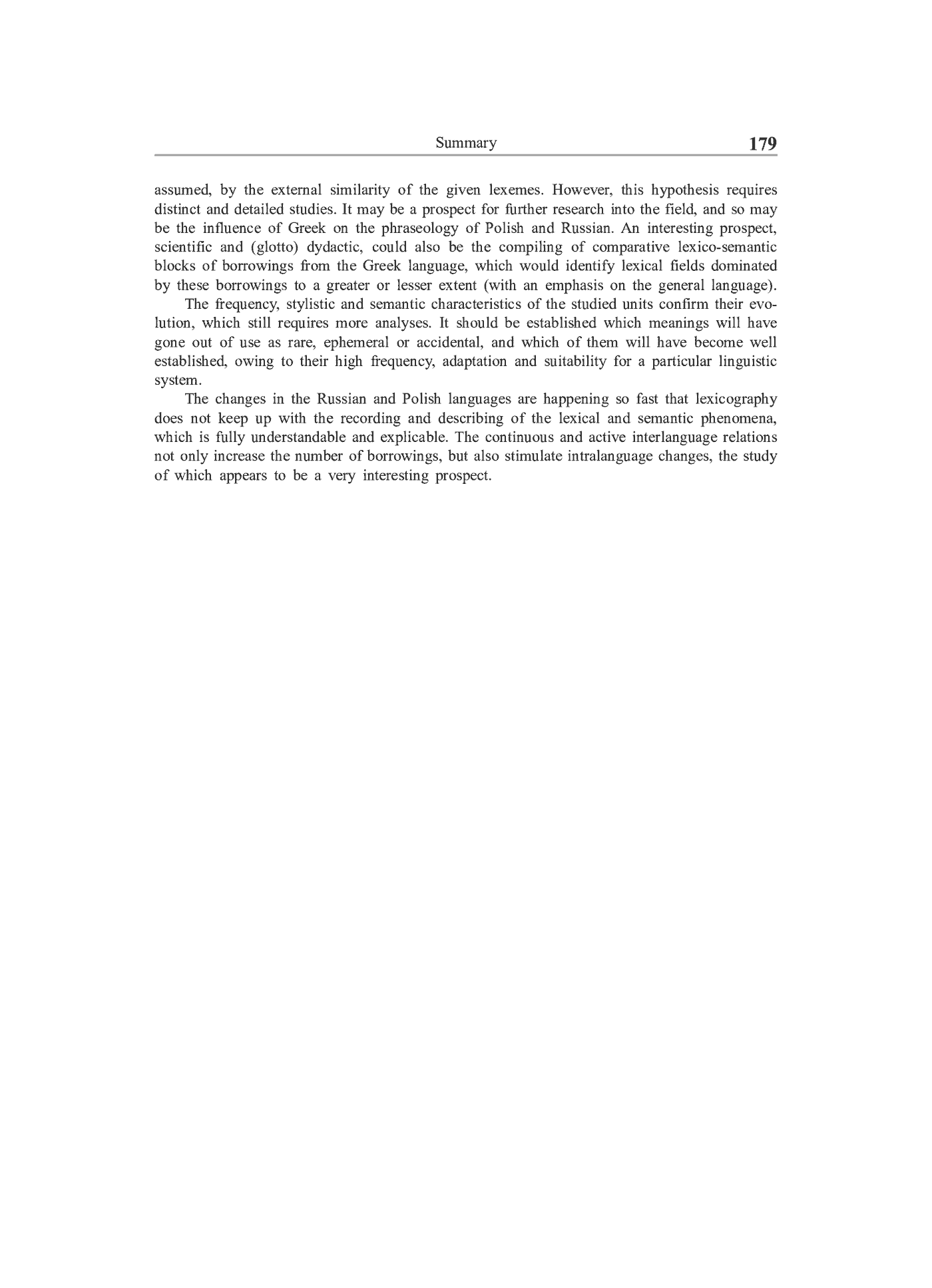 Fragment „Grieczeskije korni w leksiczeskom sostawie russkogo i polskogo jazykow (siemanticzeskij, słowoobrazowatielno-morfołogiczeskij i stilisticzeskij aspiekty)” — strona 22 z 24