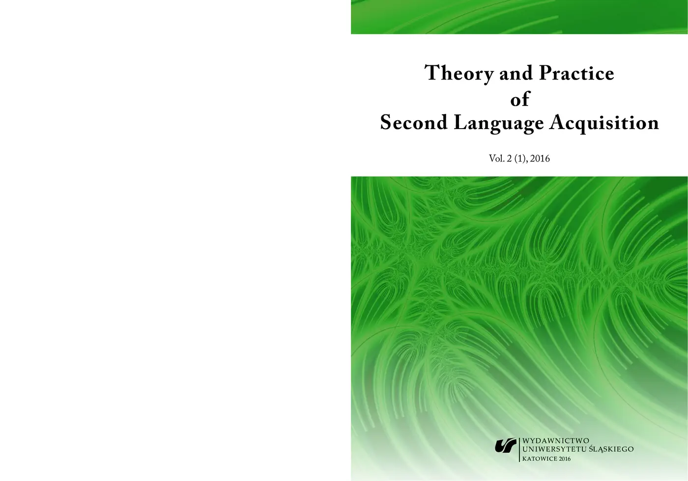 Fragment „"Theory and Practice of Second Language Acquisition" 2016. Vol. 2 (1)” — strona 1 z 8