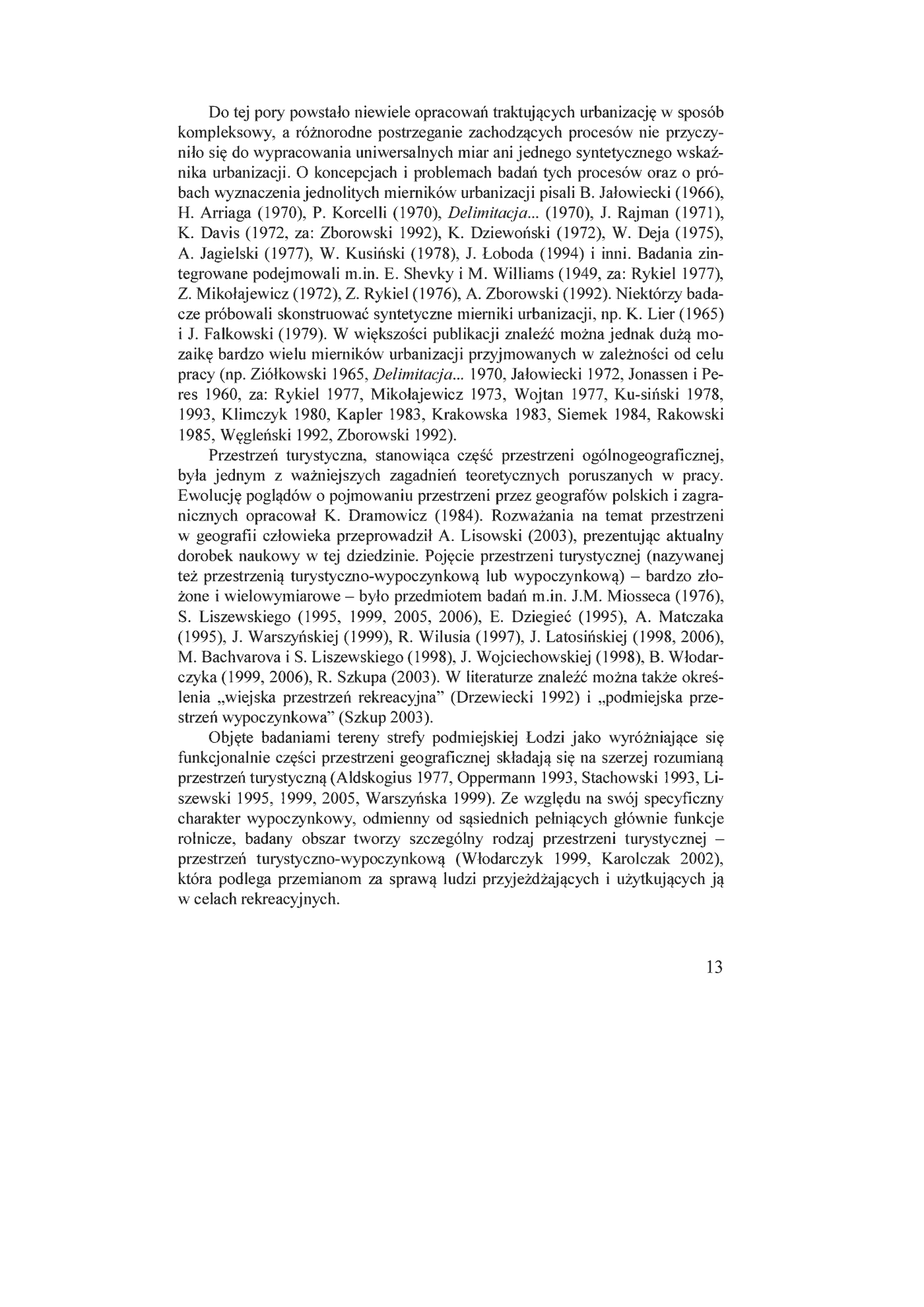 Fragment „Procesy urbanzacyjne na terenach turystyczno-wypoczynkowych strefy podmiejskiej Łodzi” — strona 13 z 20