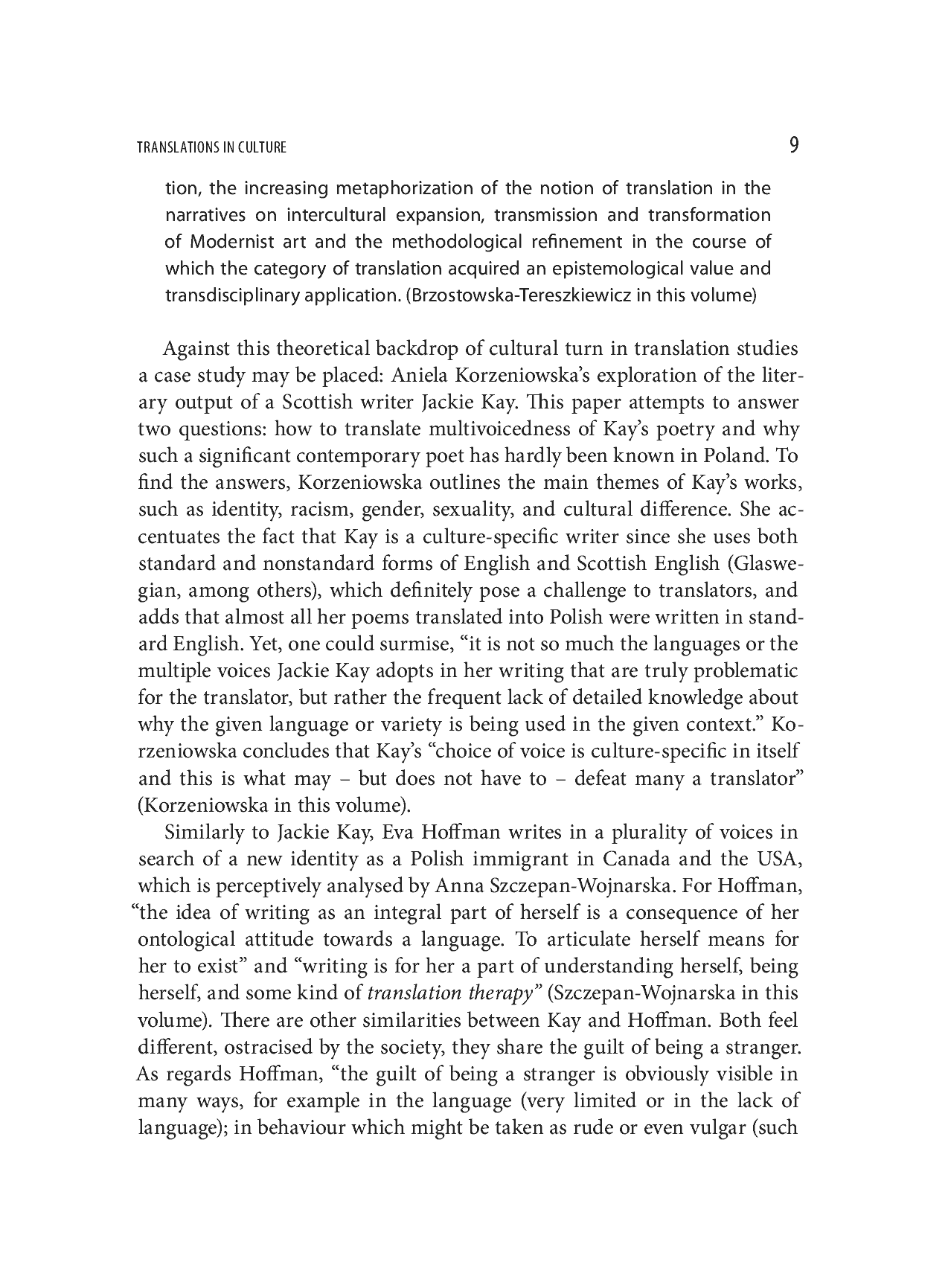 Fragment „Translation in Culture” — strona 9 z 24