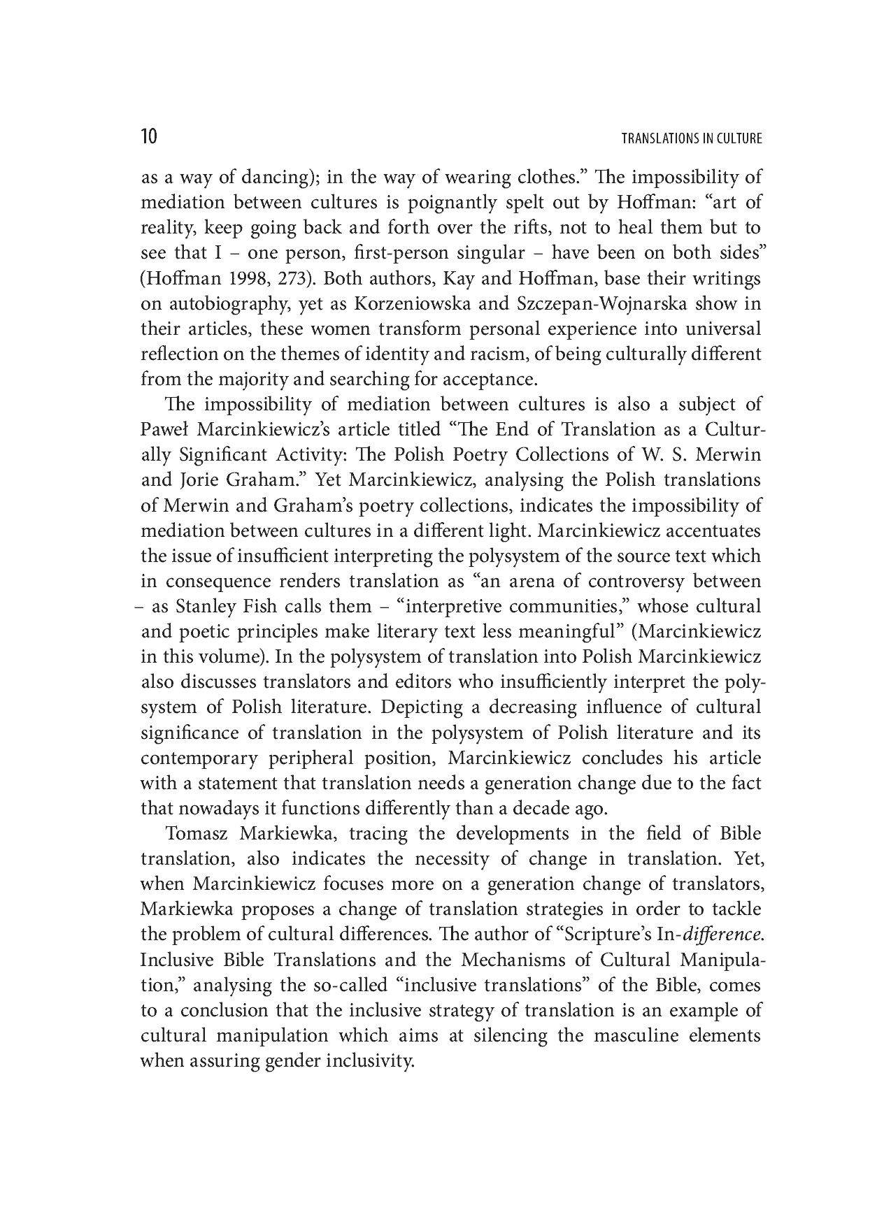 Fragment „Translation in Culture” — strona 10 z 24