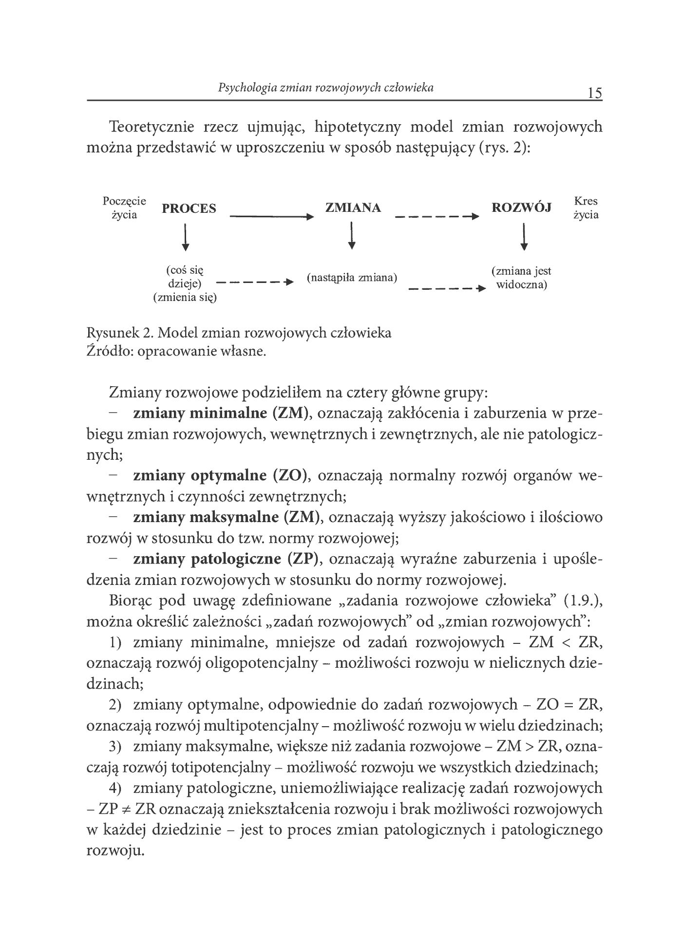 Fragment „Psychologia zmian rozwojowych człowieka” — strona 7 z 9