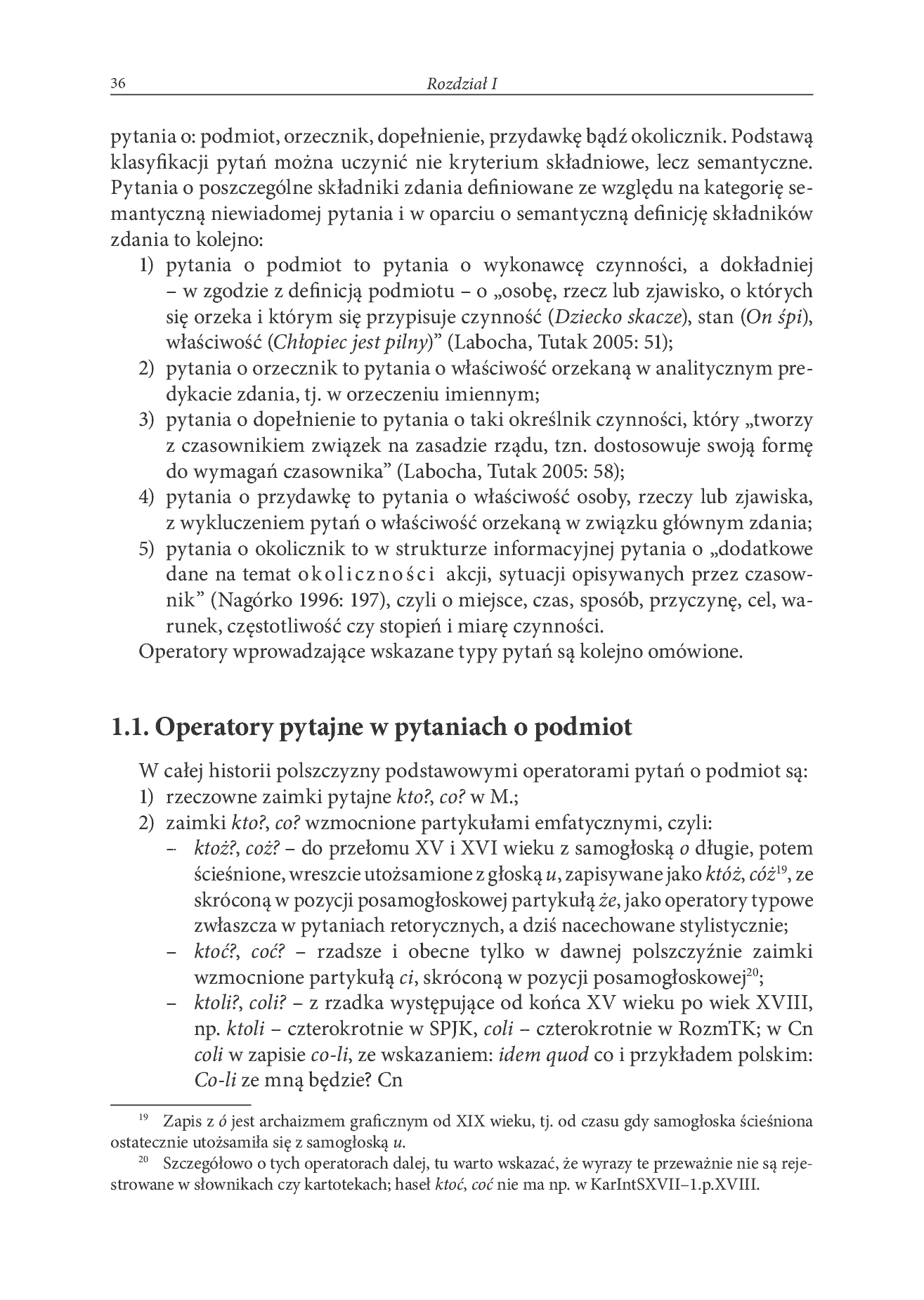 Fragment „Polskie operatory pytajne w ujęciu diachronicznym” — strona 2 z 10