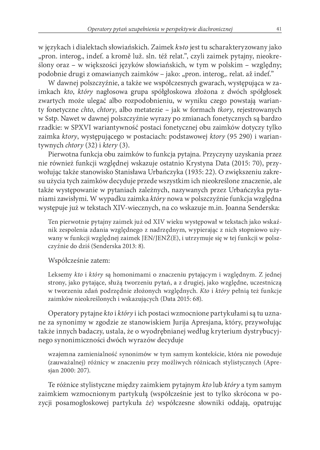 Fragment „Polskie operatory pytajne w ujęciu diachronicznym” — strona 7 z 10